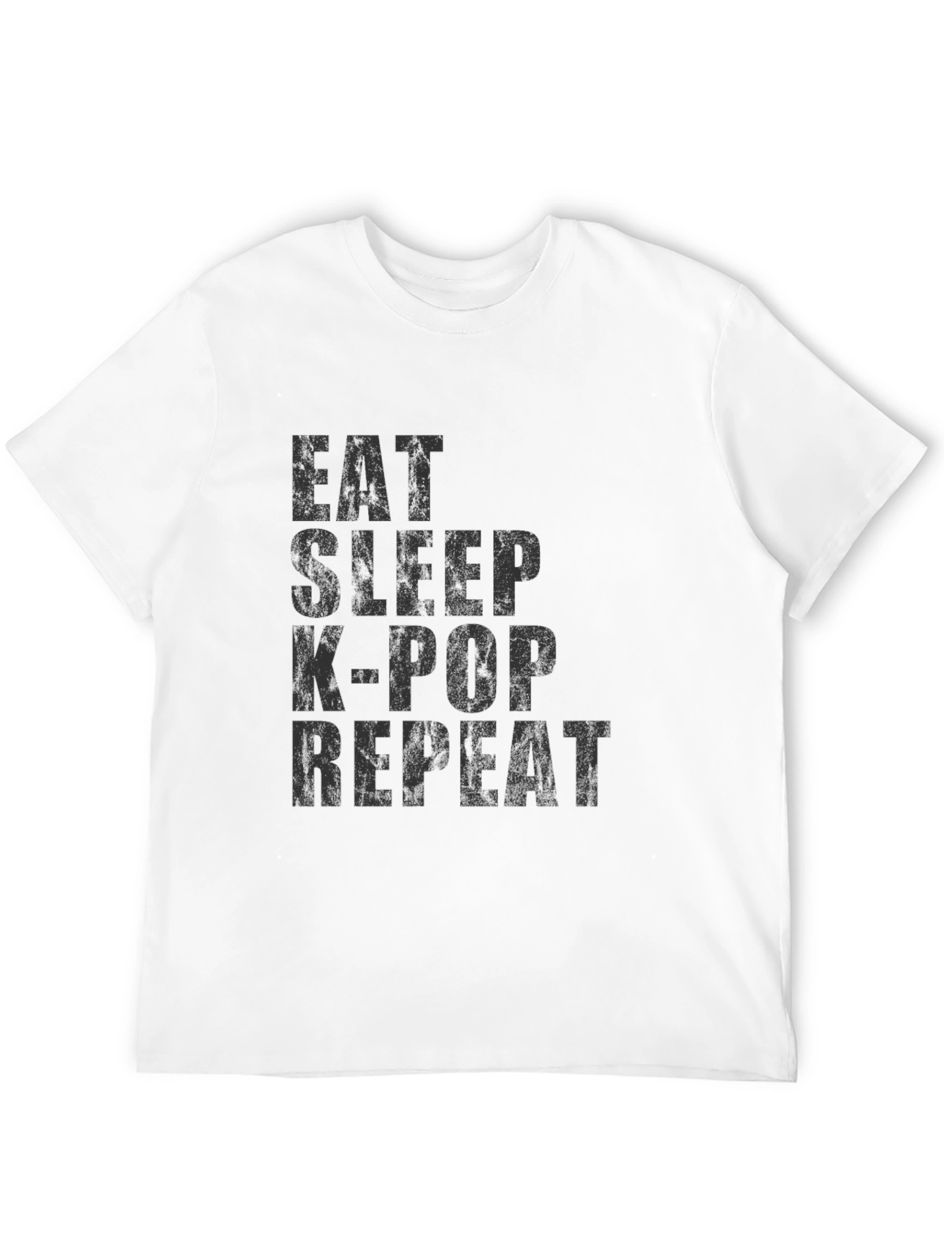 Eat Sleep K-Pop Repeat T-Shirt - Black Graphic Tee