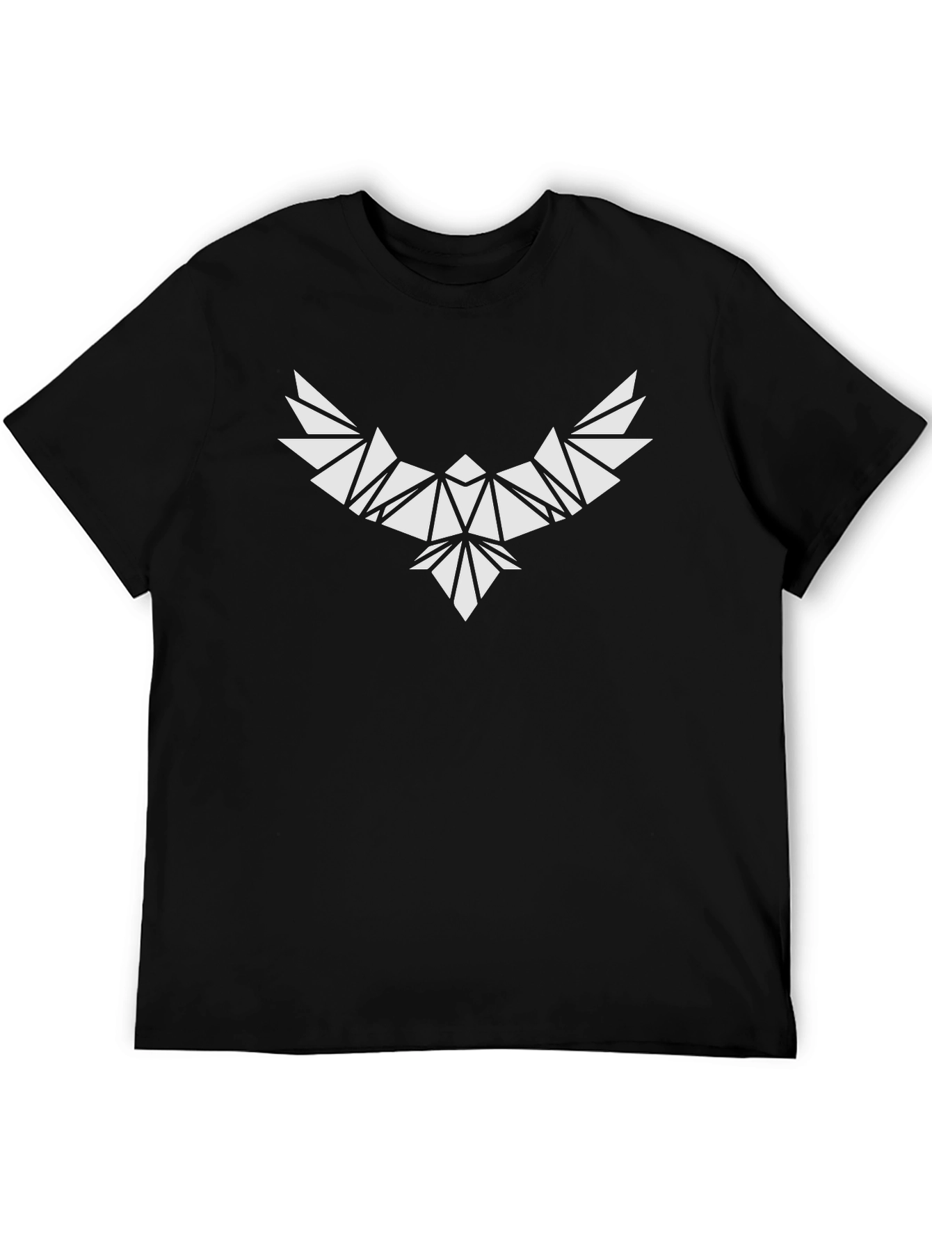 Geometric Eagle Graphic Tee - Modern Style