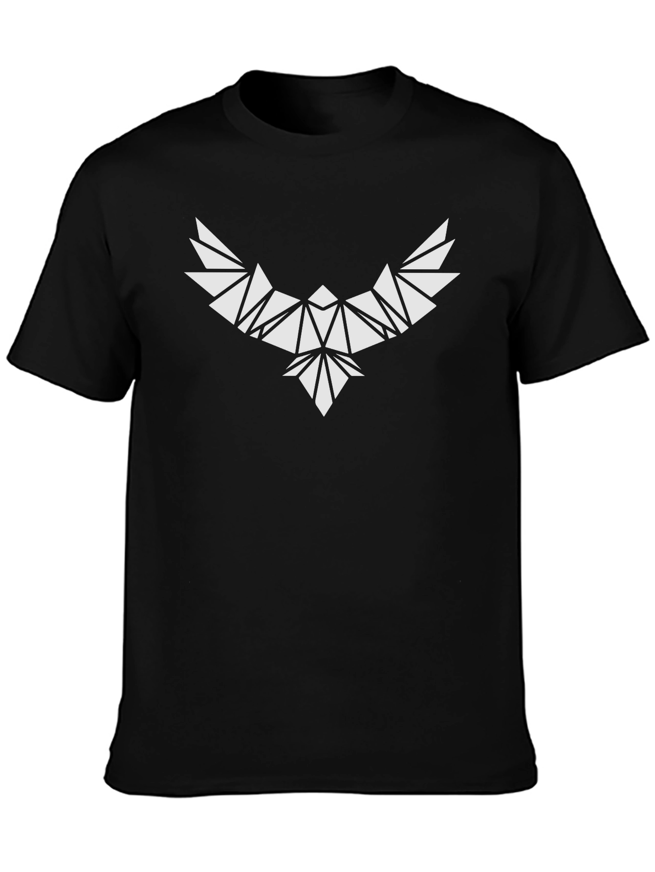 Geometric Eagle Graphic Tee - Modern Style