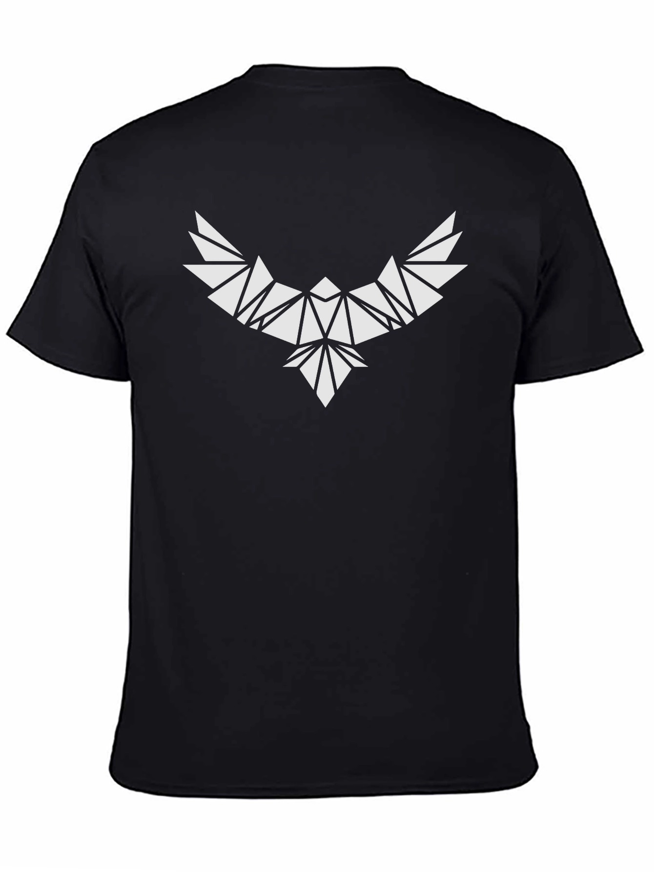Geometric Eagle Graphic Tee - Modern Style