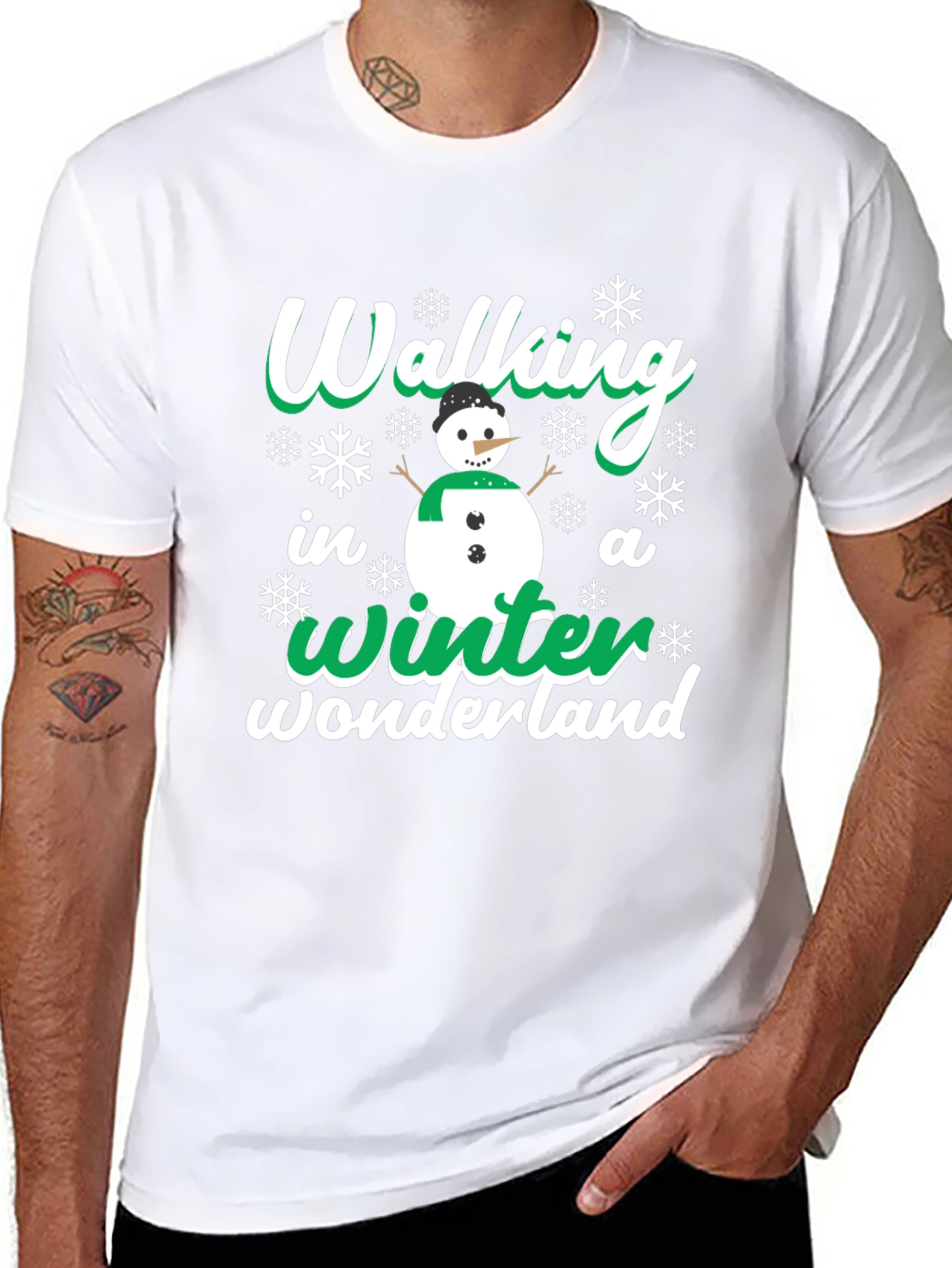 Walking in a Winter Wonderland Christmas T-Shirt