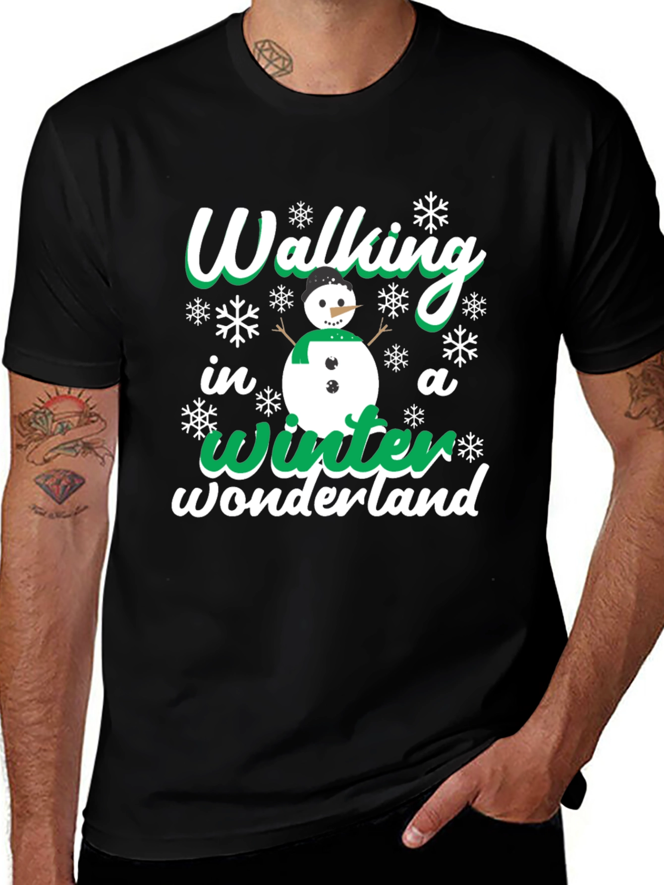 Walking in a Winter Wonderland Christmas T-Shirt