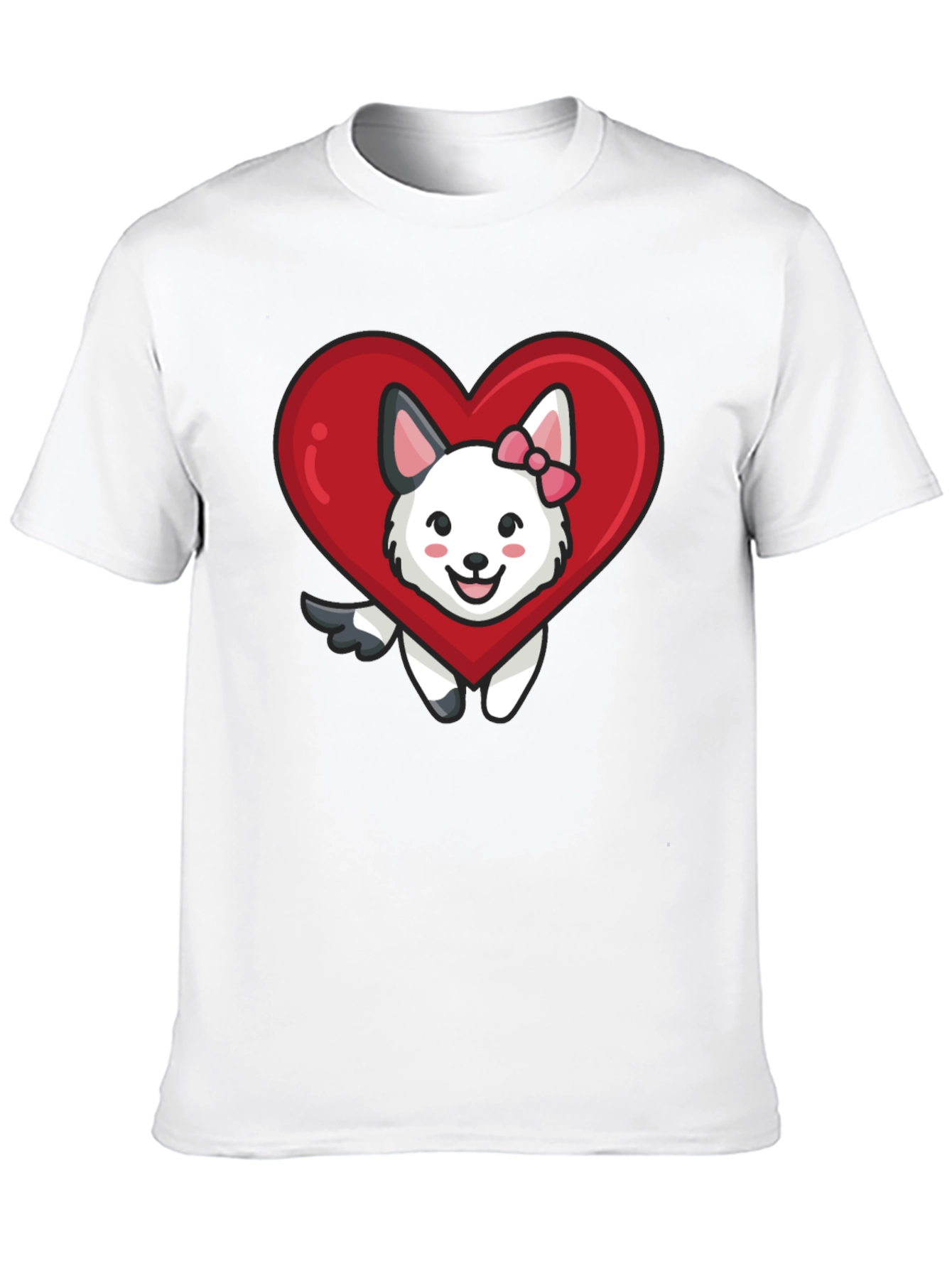 Cute Dog in Heart T-Shirt - Valentines Day Gift