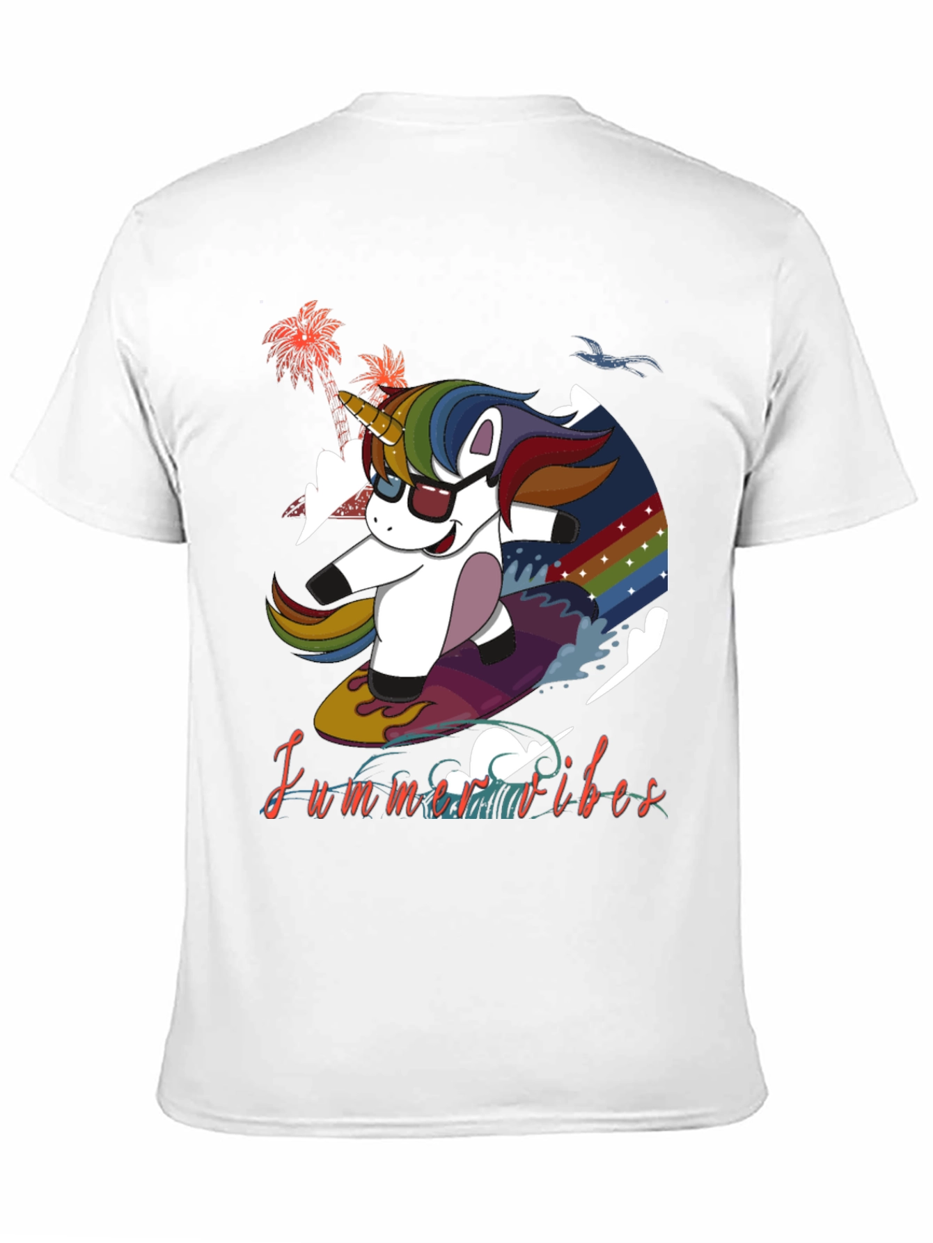 Summer Vibes Unicorn T-Shirt