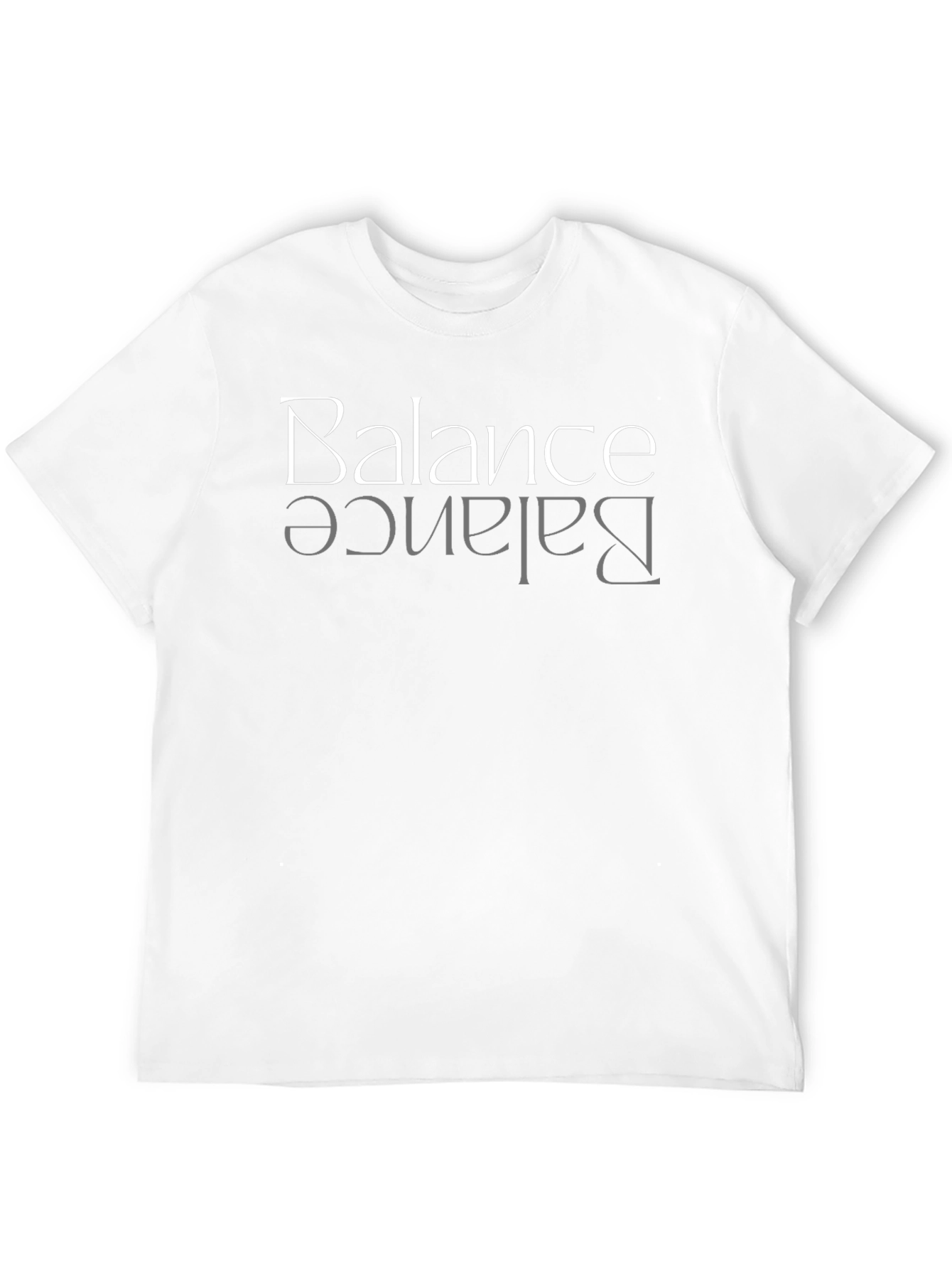 Balance Graphic Tee - Mens Casual Black T-Shirt