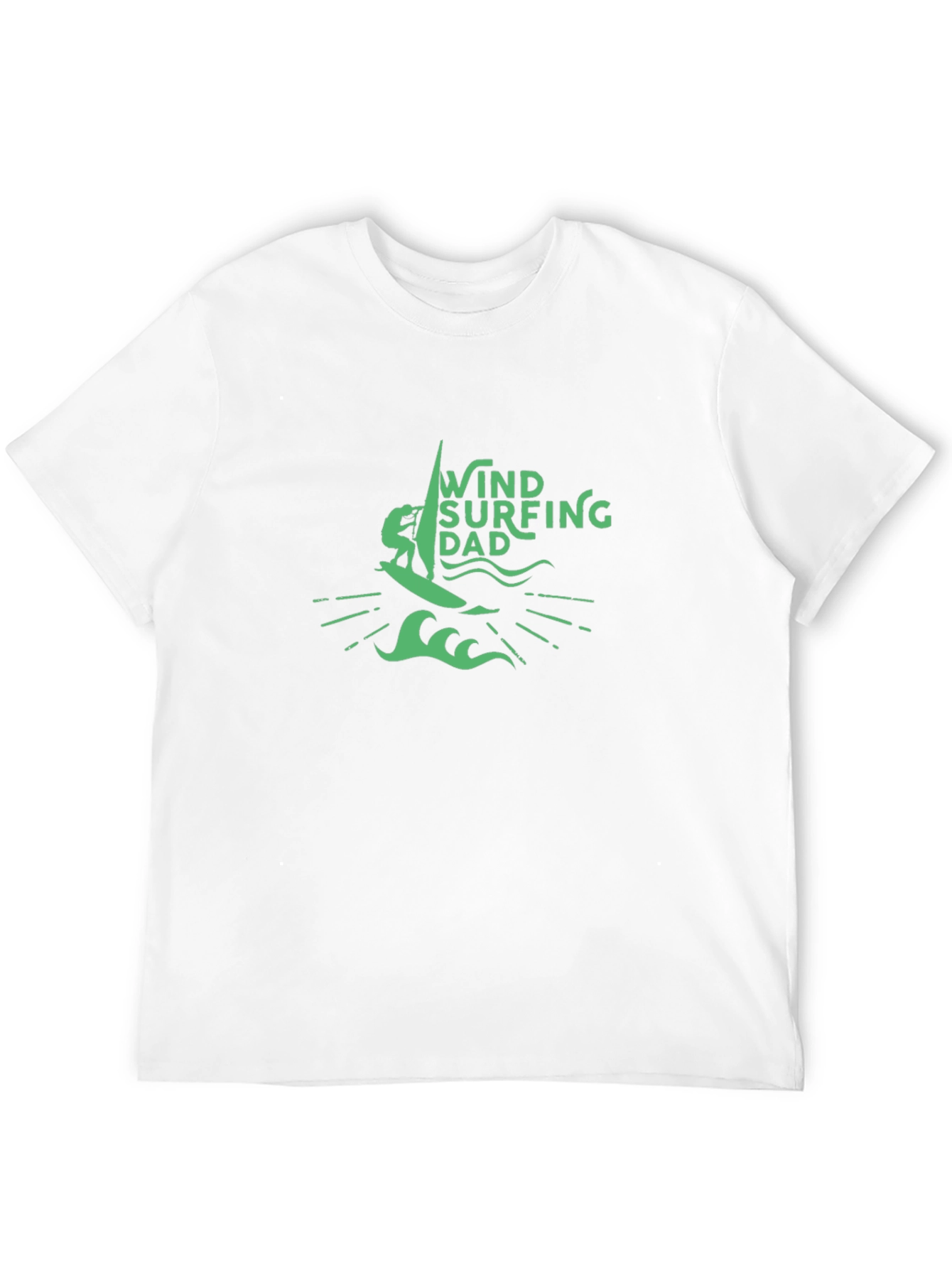 Wind Surfing Dad Black T-Shirt