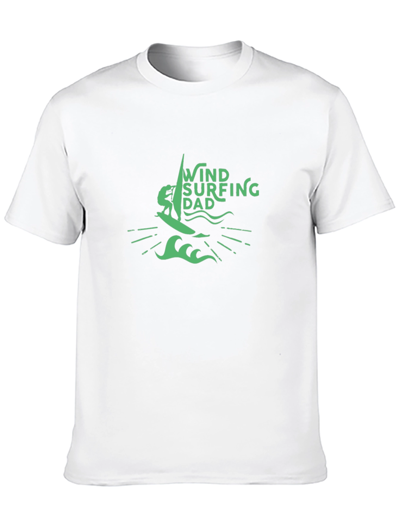 Wind Surfing Dad Black T-Shirt
