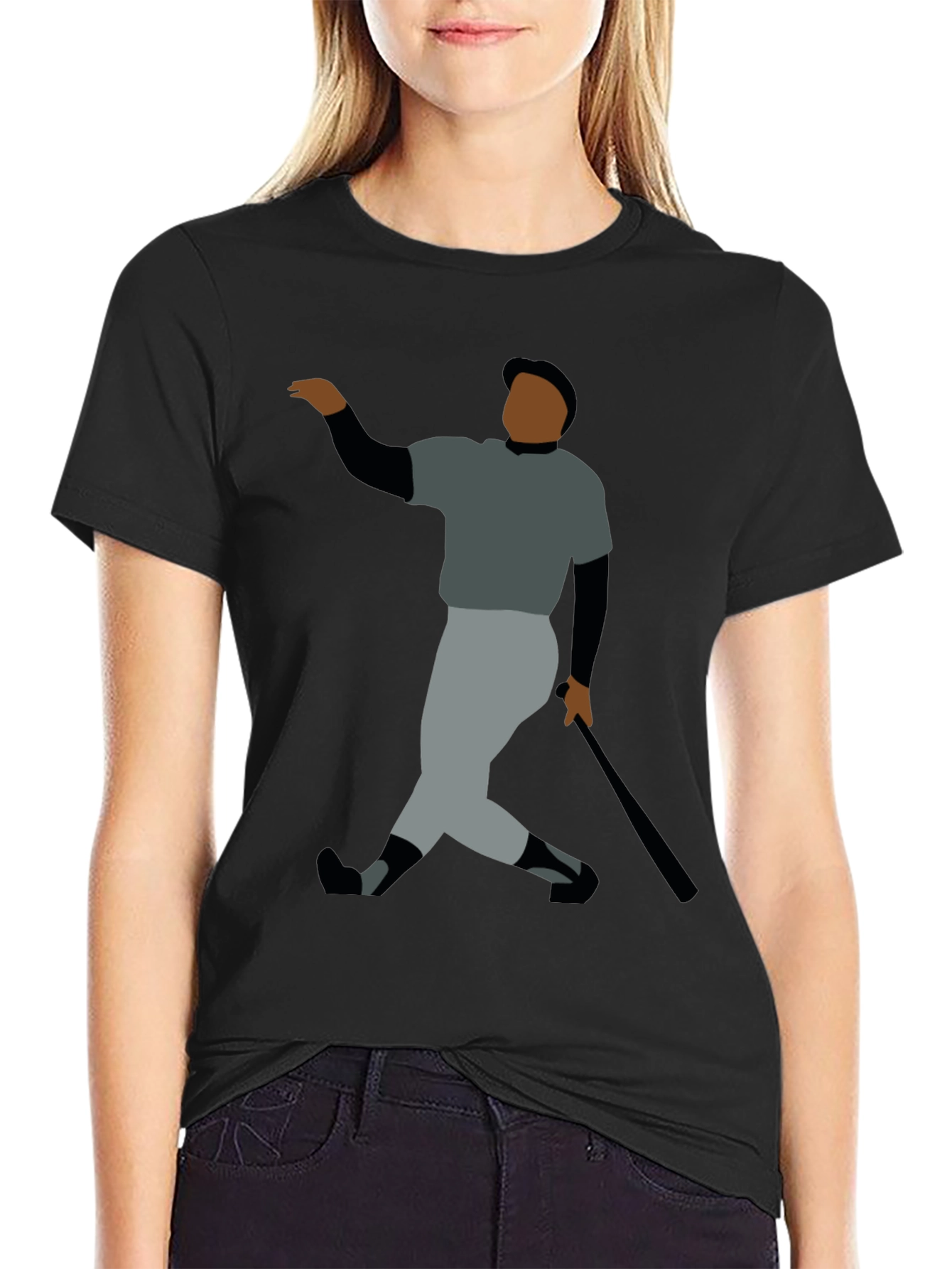 Baseball Legend Graphic Tee - Black