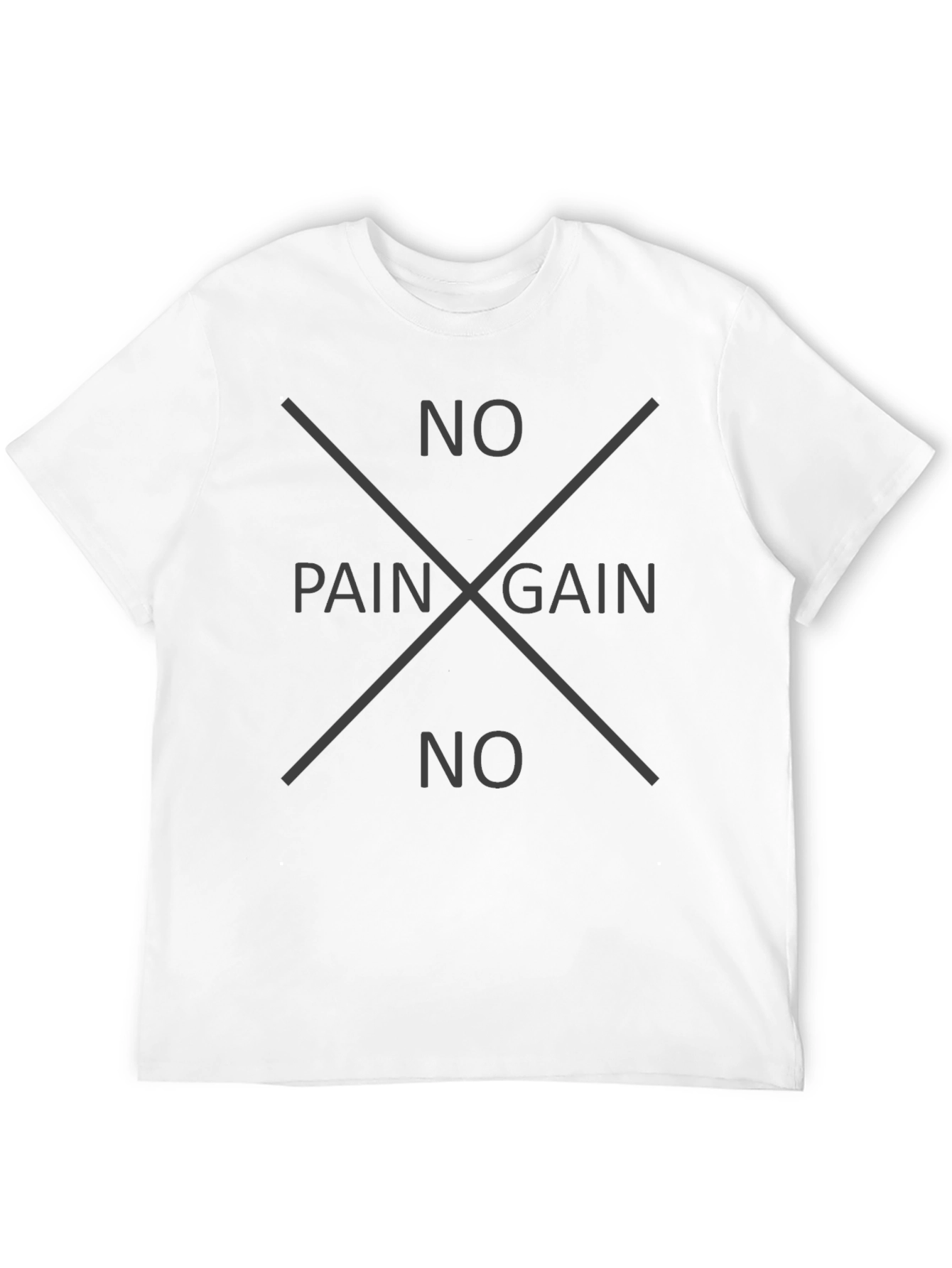 No Pain No Gain Black Tee