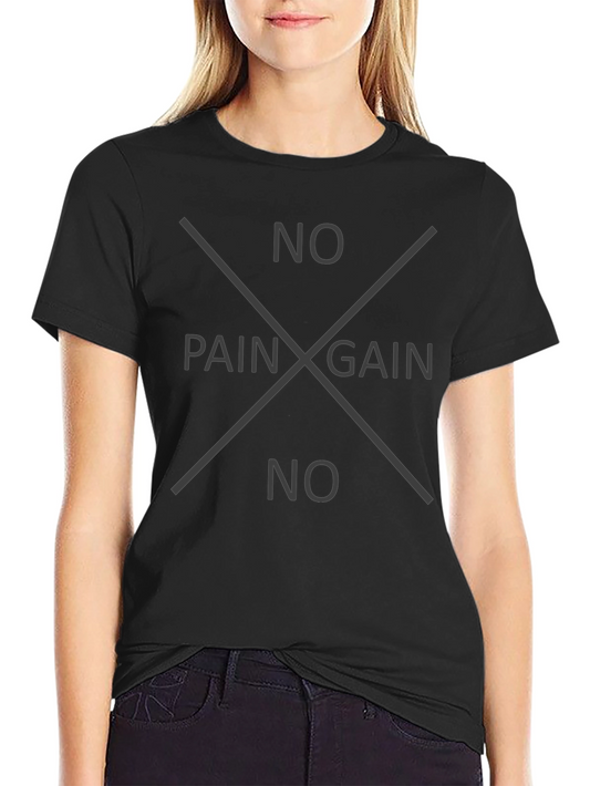 No Pain No Gain Black Tee