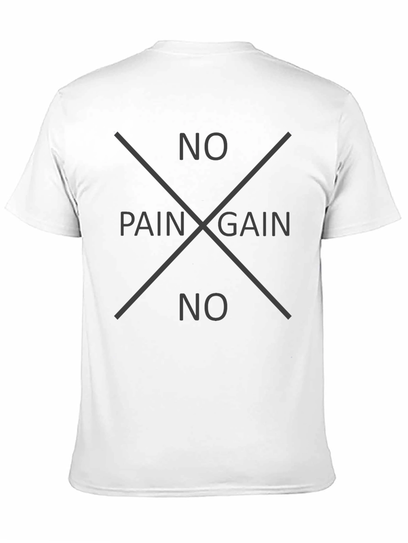 No Pain No Gain Black Tee