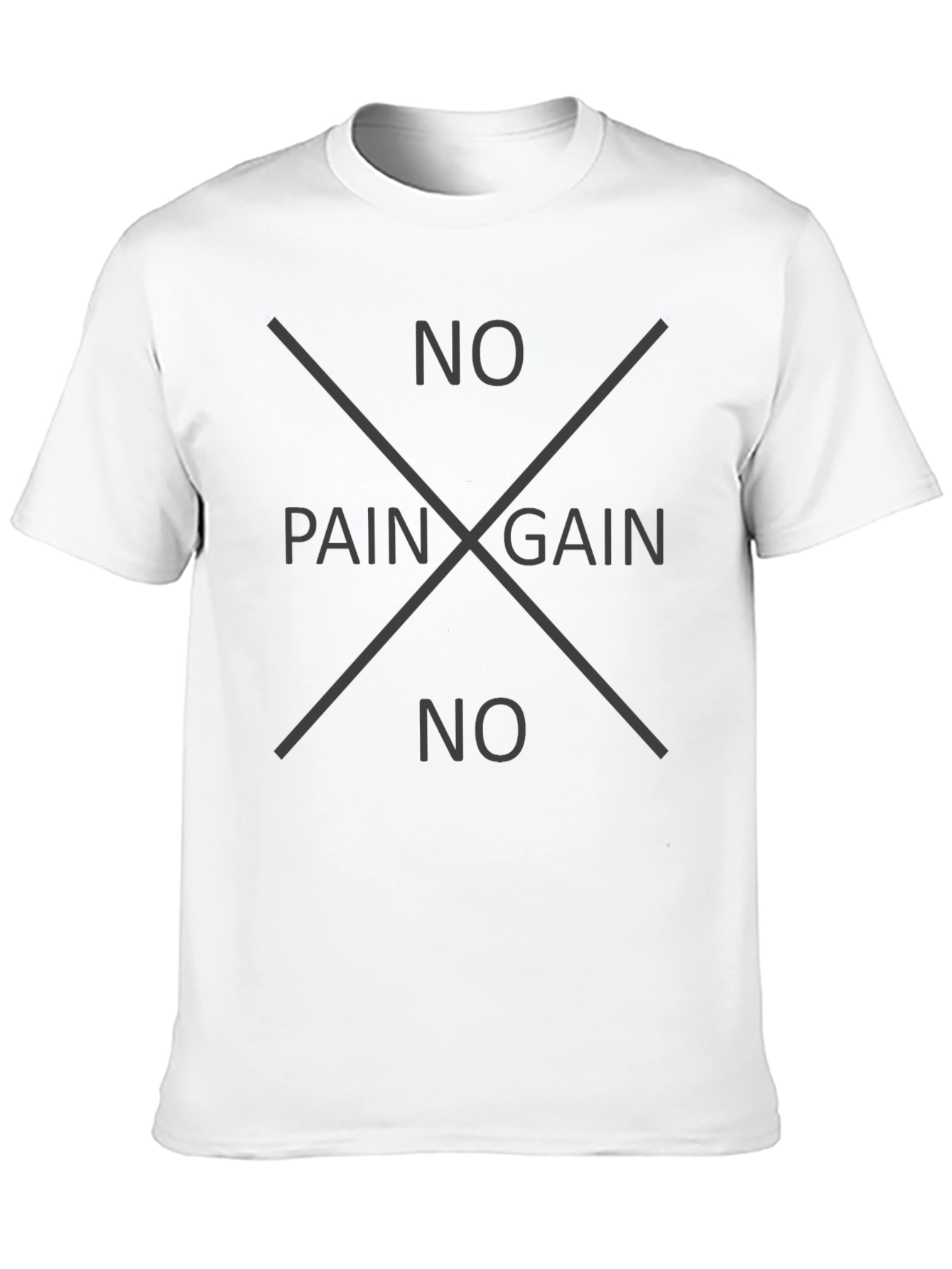 No Pain No Gain Black Tee