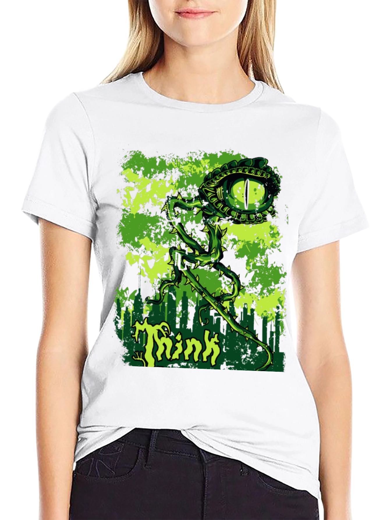 Think Eye Graphic Black T-Shirt