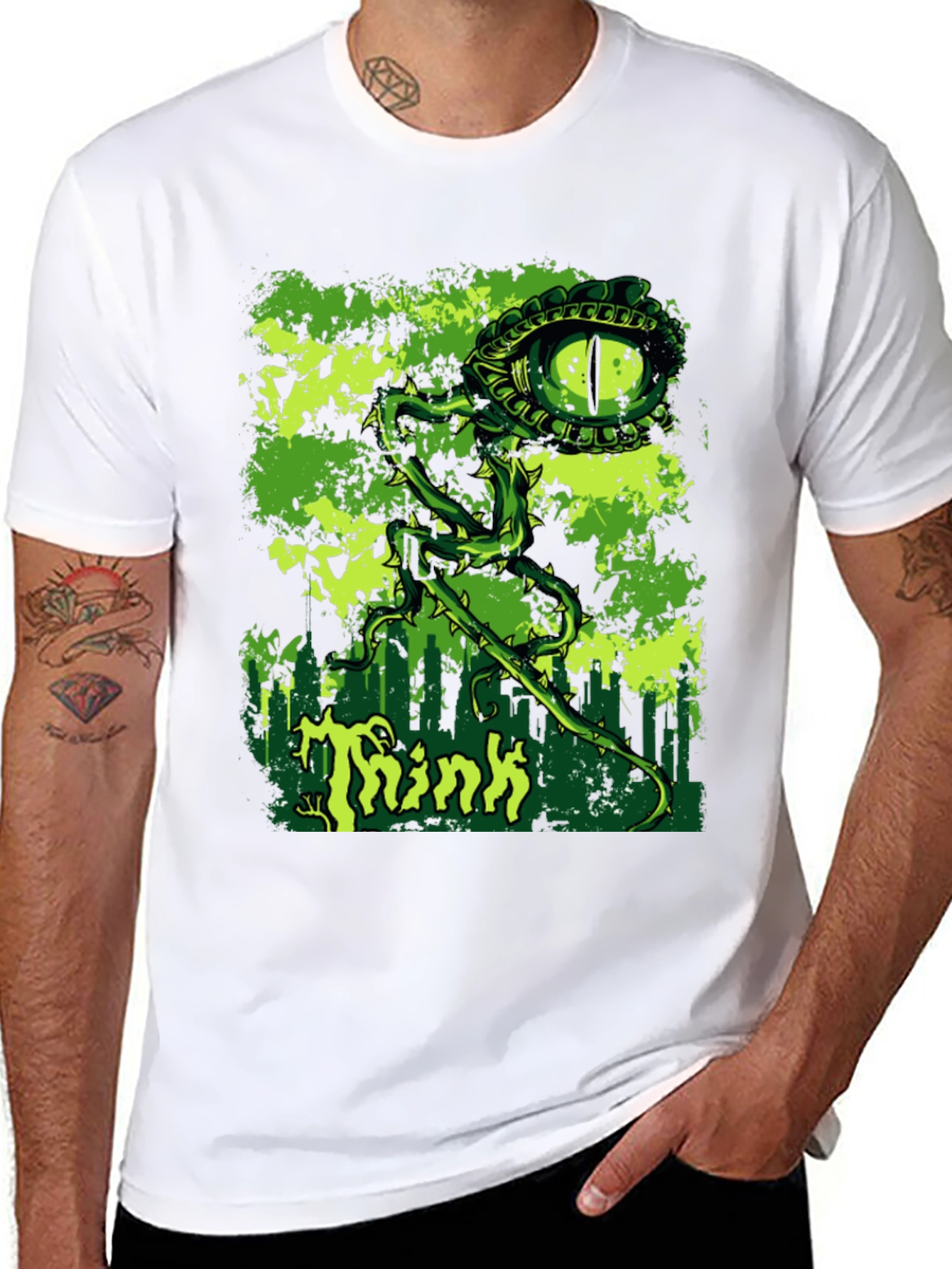 Think Eye Graphic Black T-Shirt