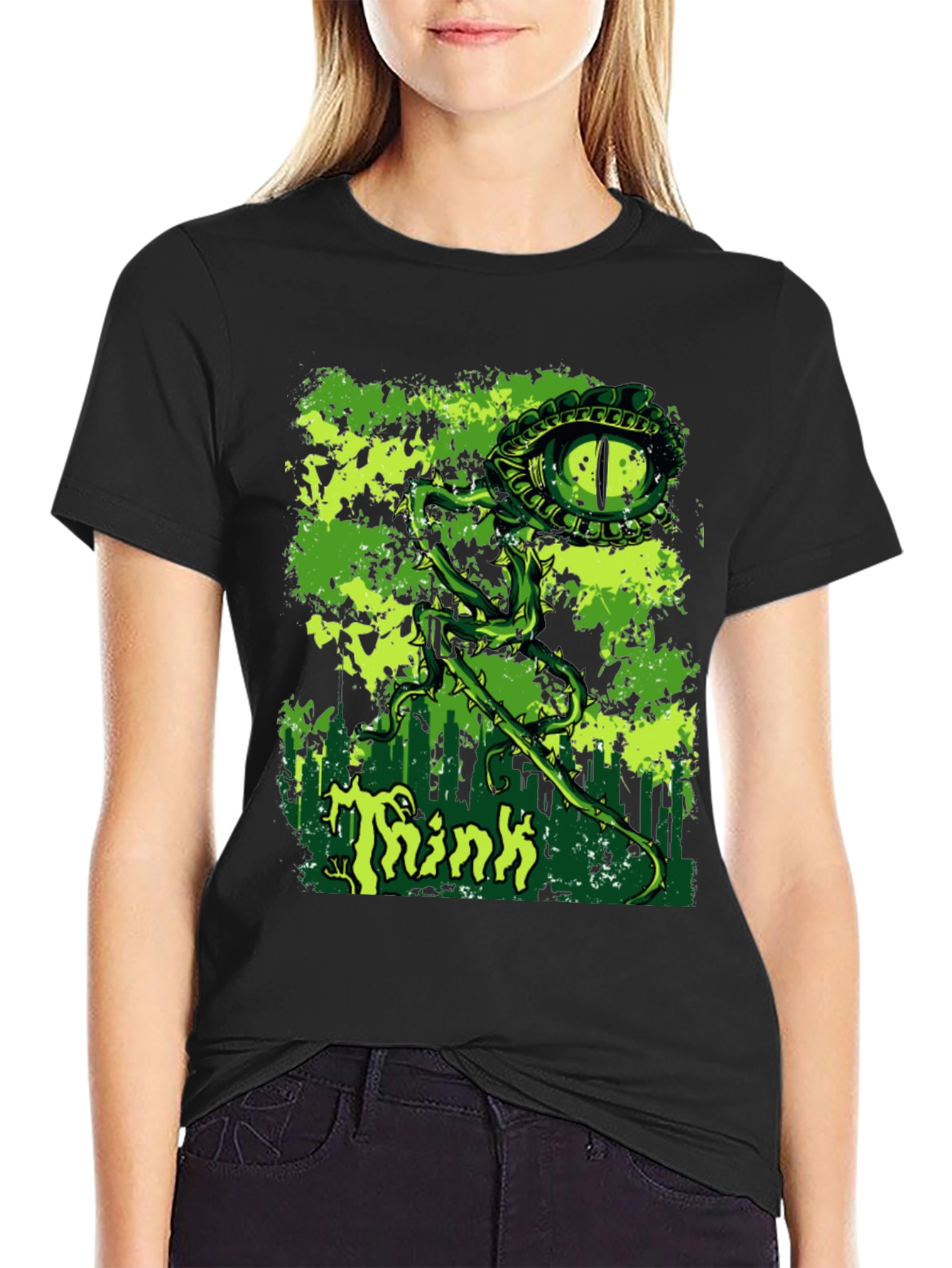 Think Eye Graphic Black T-Shirt
