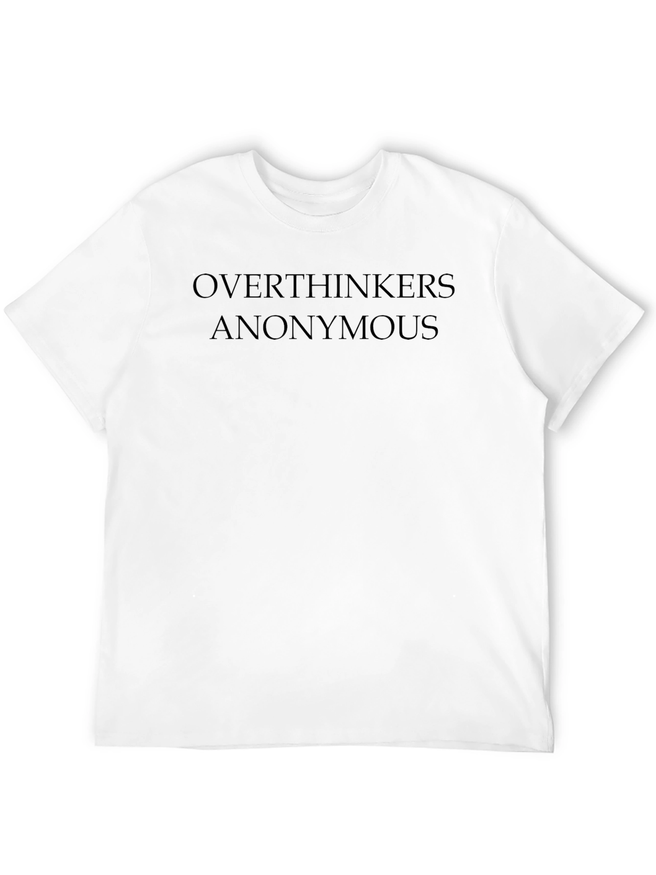Overthinkers Anonymous T-Shirt - Black