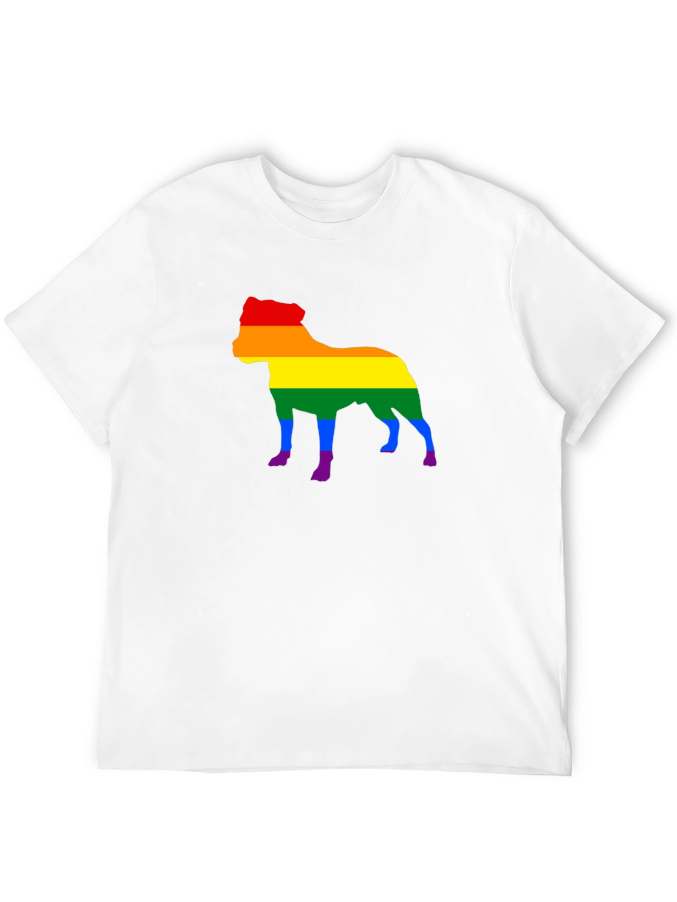 Pride Dog Graphic Tee - Black Cotton Blend Shirt