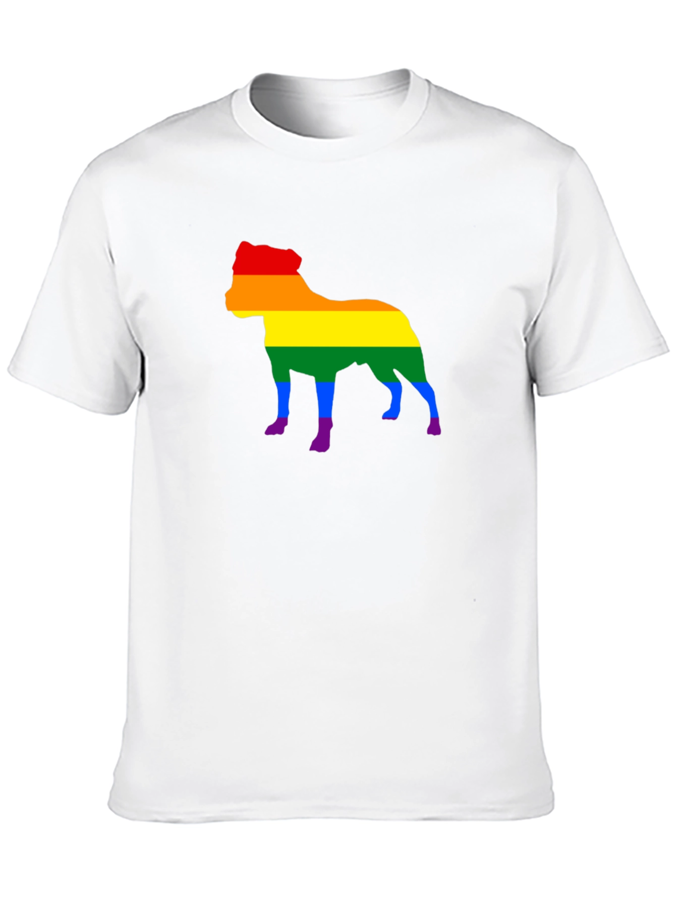 Pride Dog Graphic Tee - Black Cotton Blend Shirt