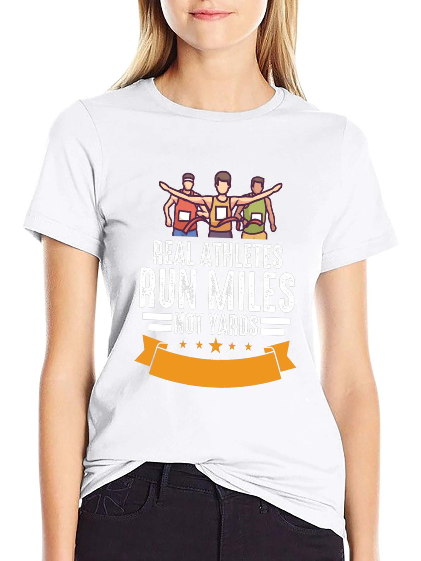 Real Athletes Run Miles T-Shirt