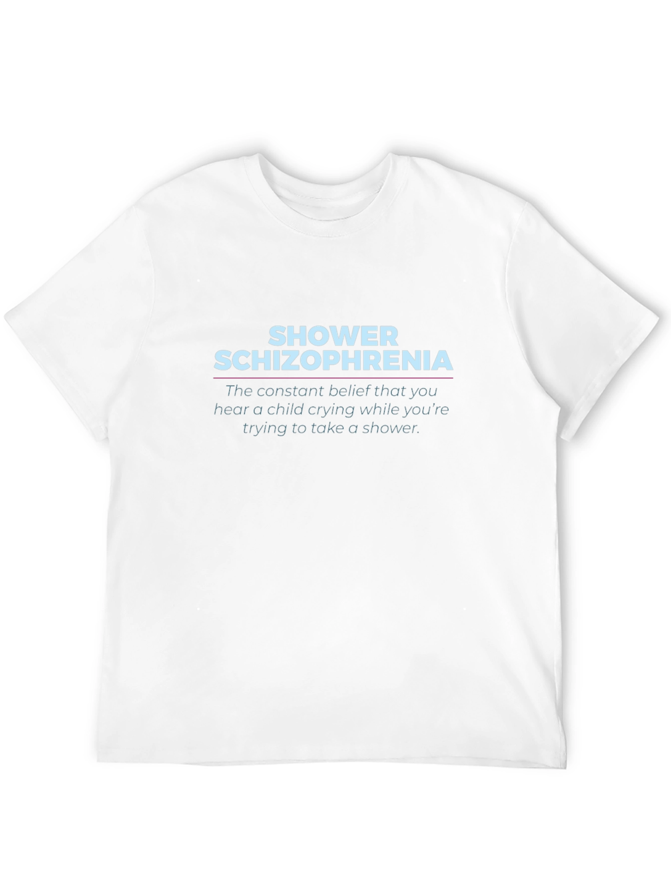 Shower Schizophrenia Black T-Shirt - Funny Novelty Tee