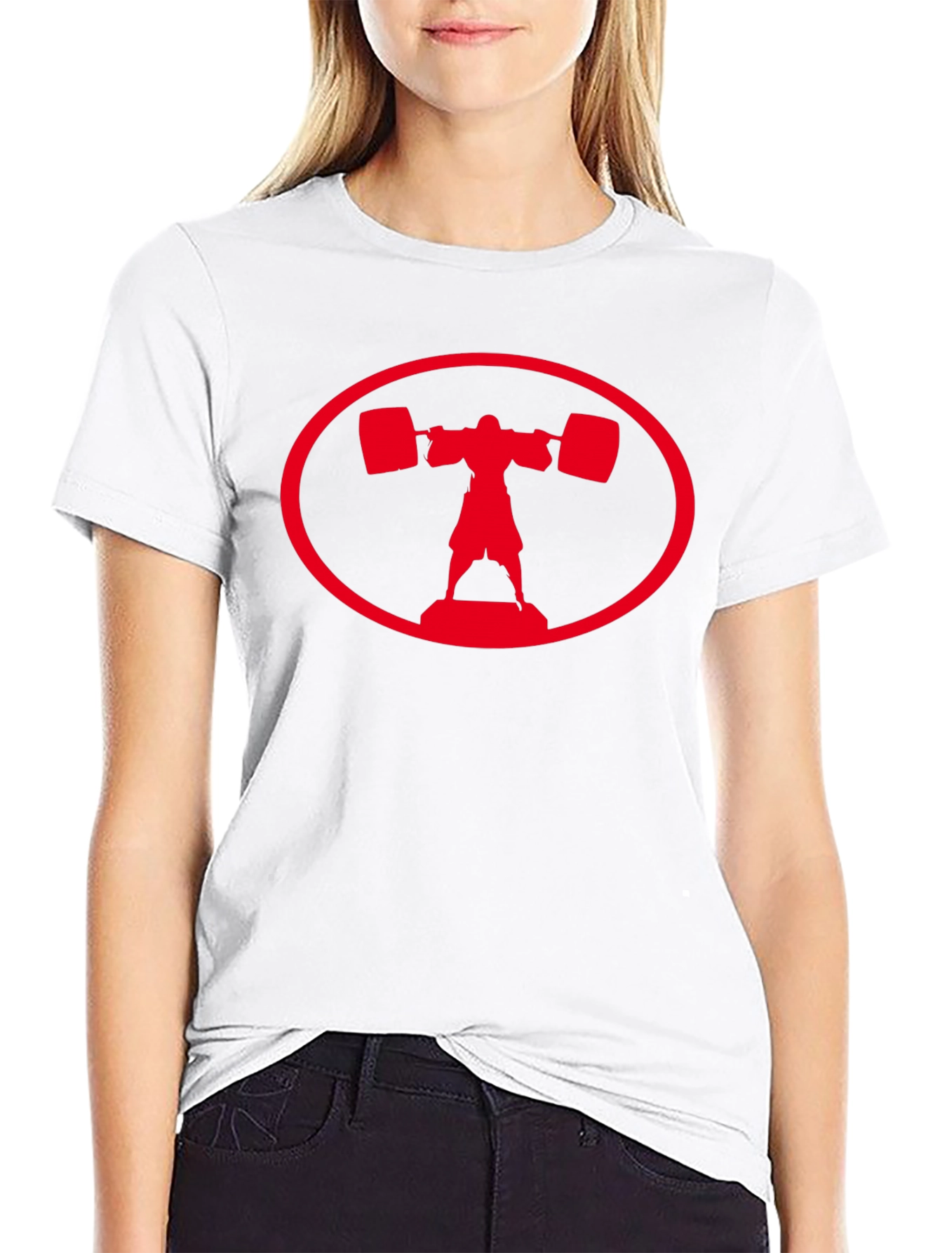 Weightlifter Graphic T-Shirt - Black