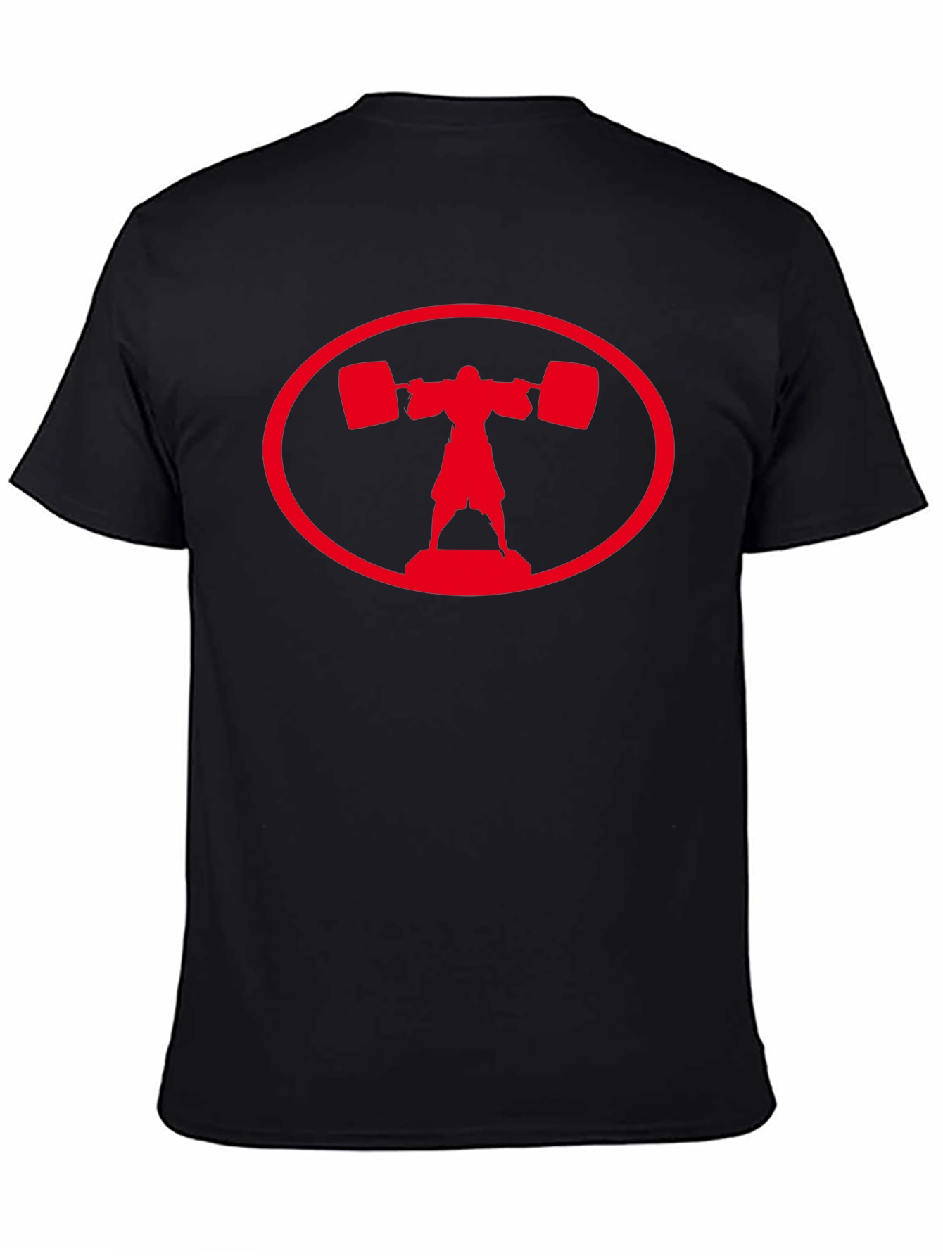 Weightlifter Graphic T-Shirt - Black