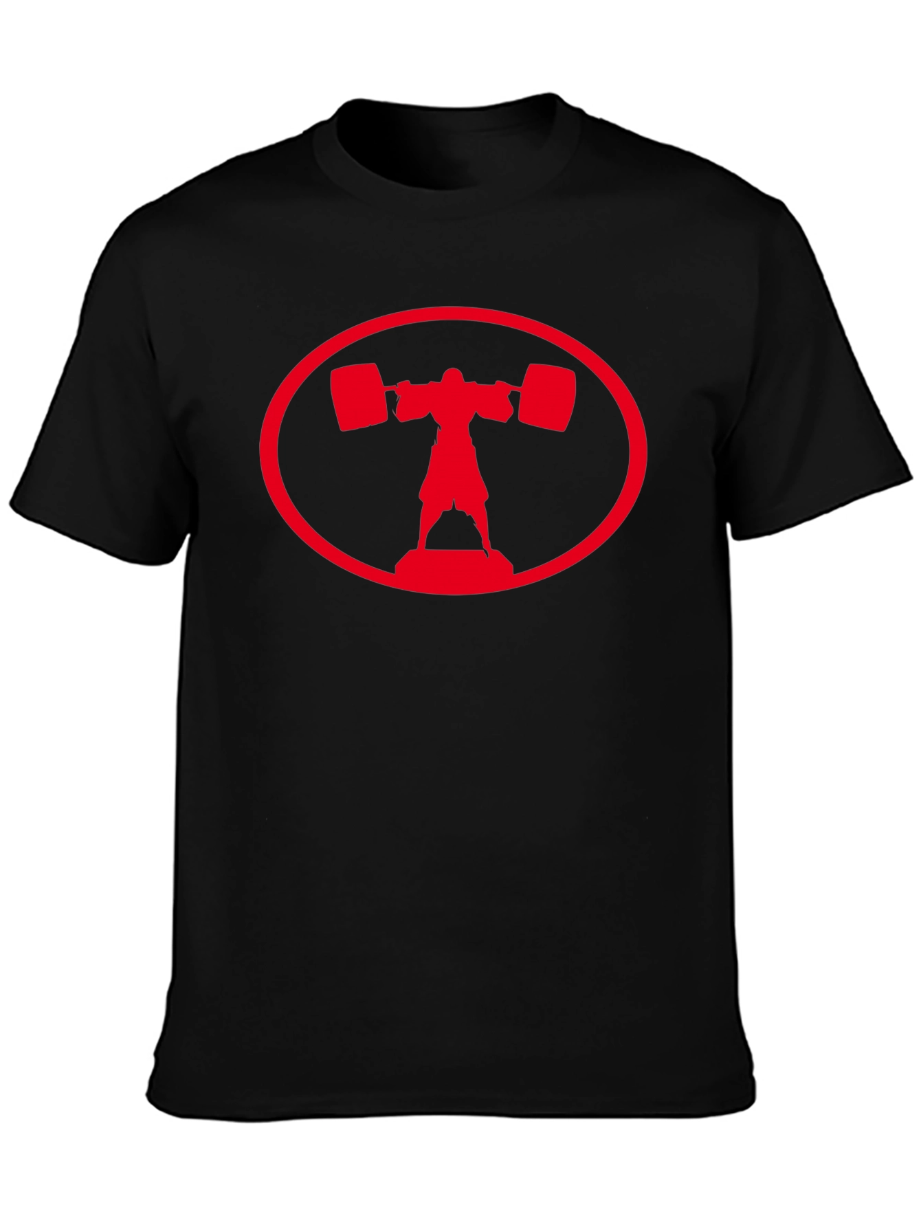 Weightlifter Graphic T-Shirt - Black