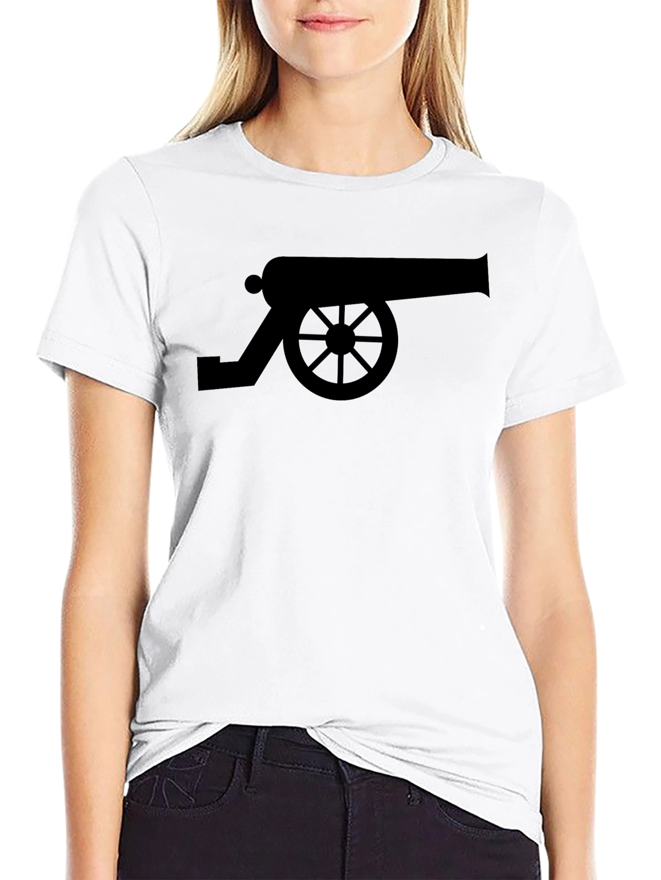 Cannon Graphic Tee - Black Cotton