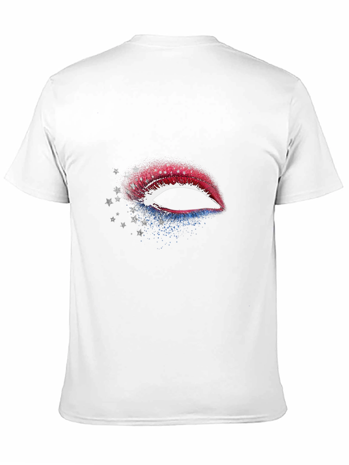 Patriotic Lips T-Shirt - USA Flag Graphic Tee