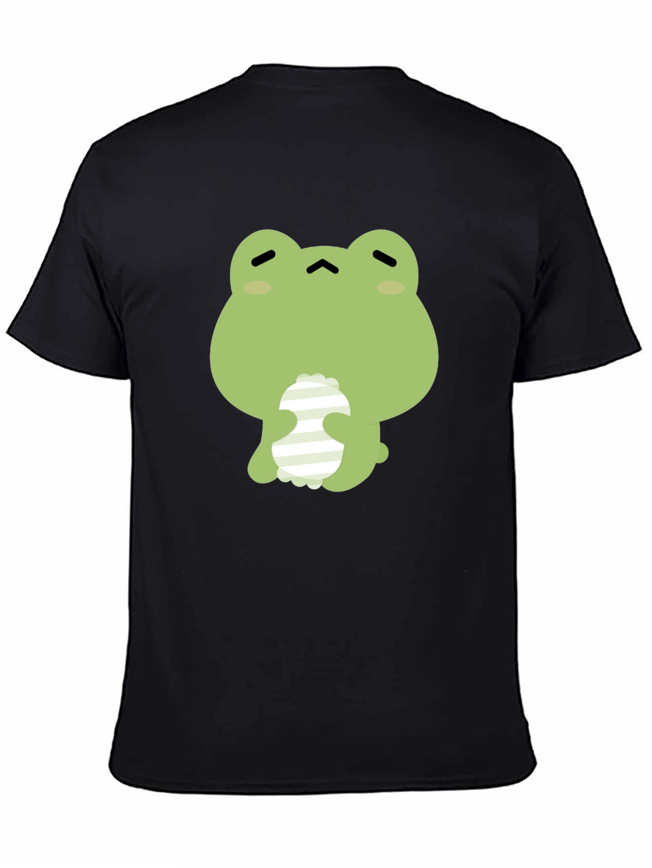Frog Graphic Print Black T-Shirt