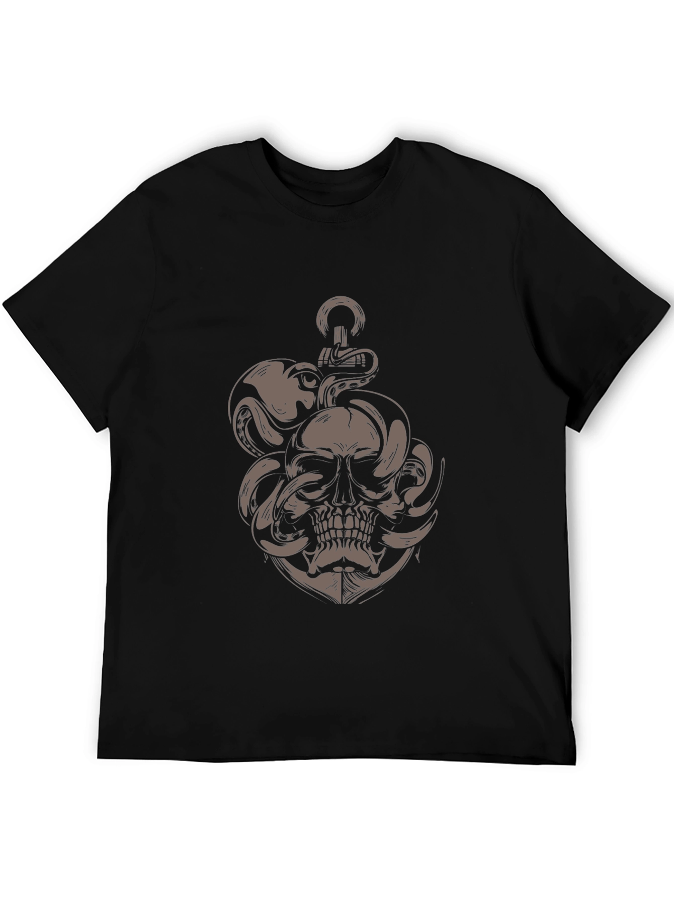 Skull Octopus Anchor Graphic Tee