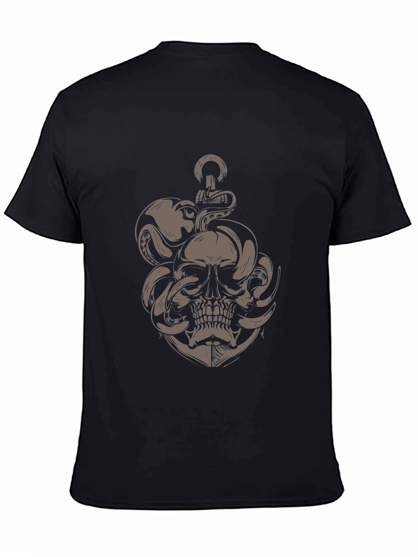 Skull Octopus Anchor Graphic Tee