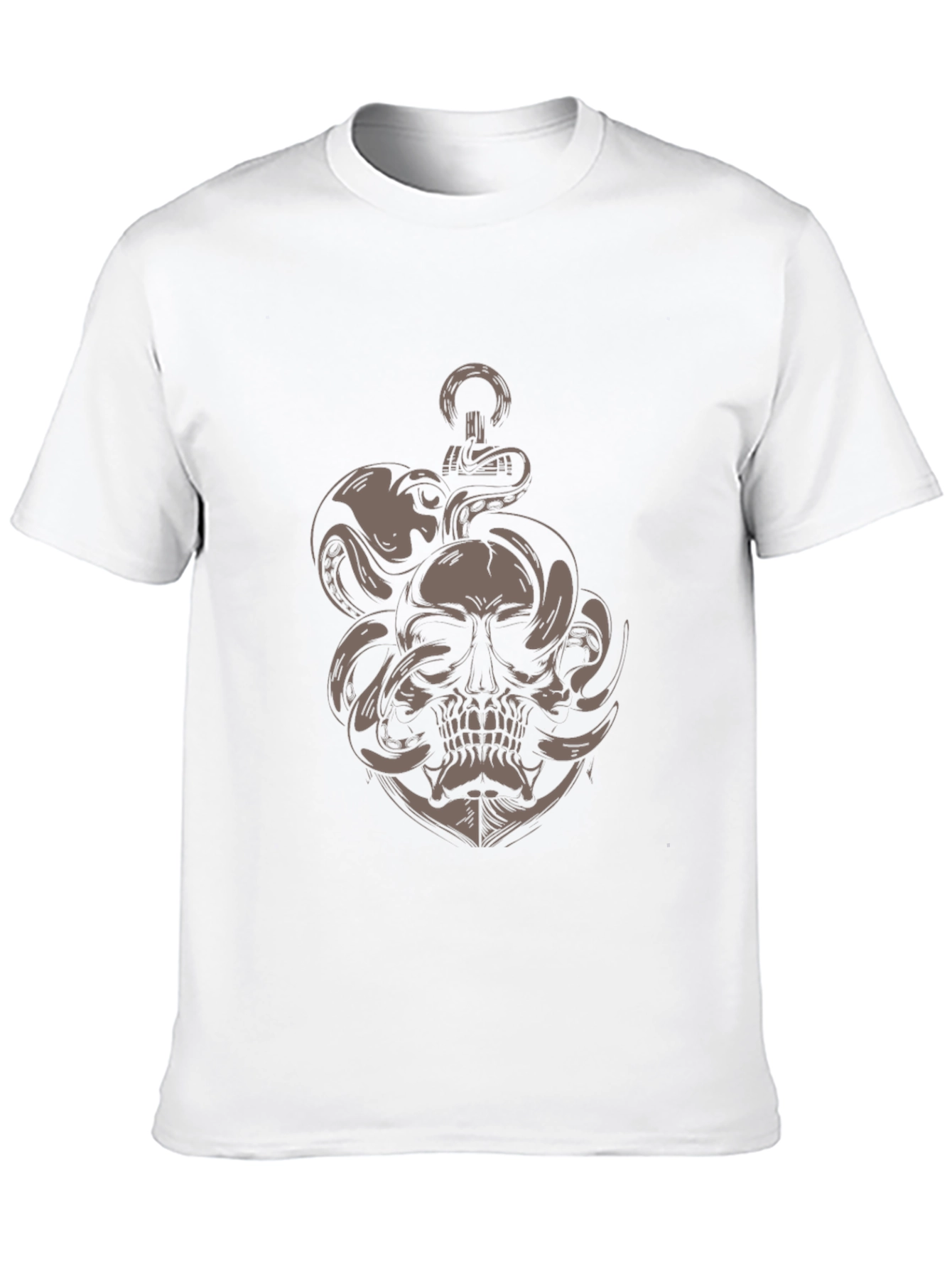 Skull Octopus Anchor Graphic Tee