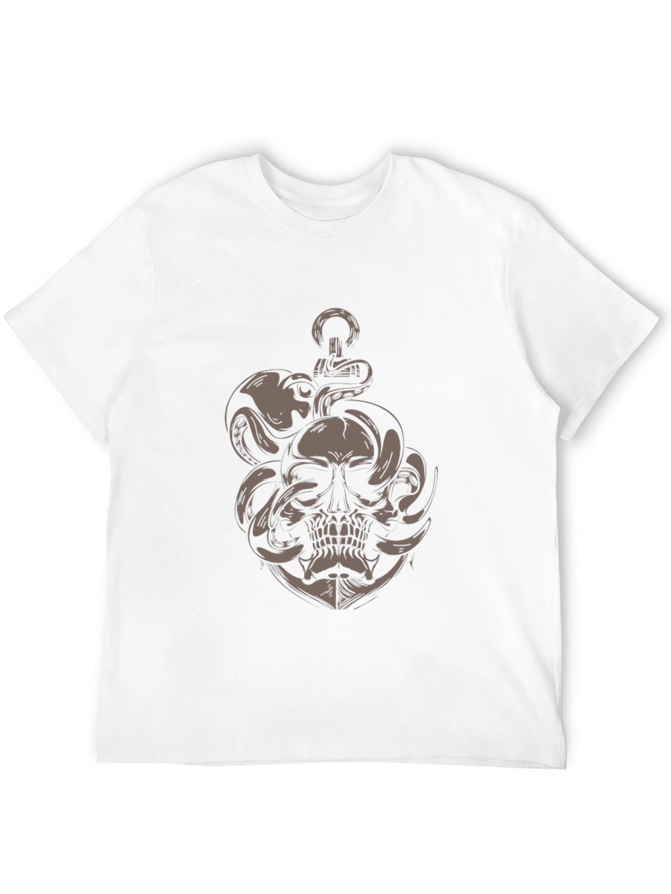 Skull Octopus Anchor Graphic Tee