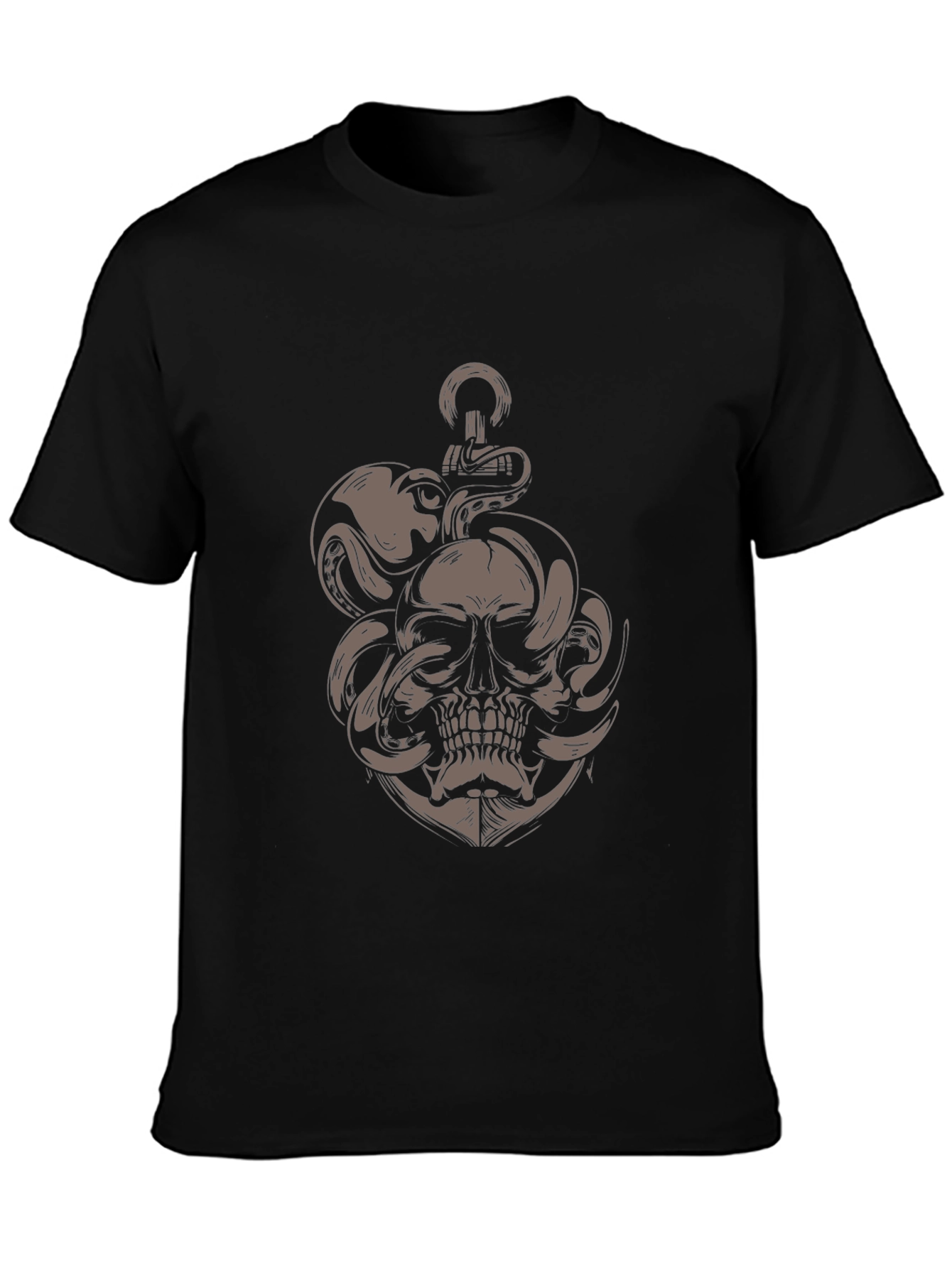Skull Octopus Anchor Graphic Tee