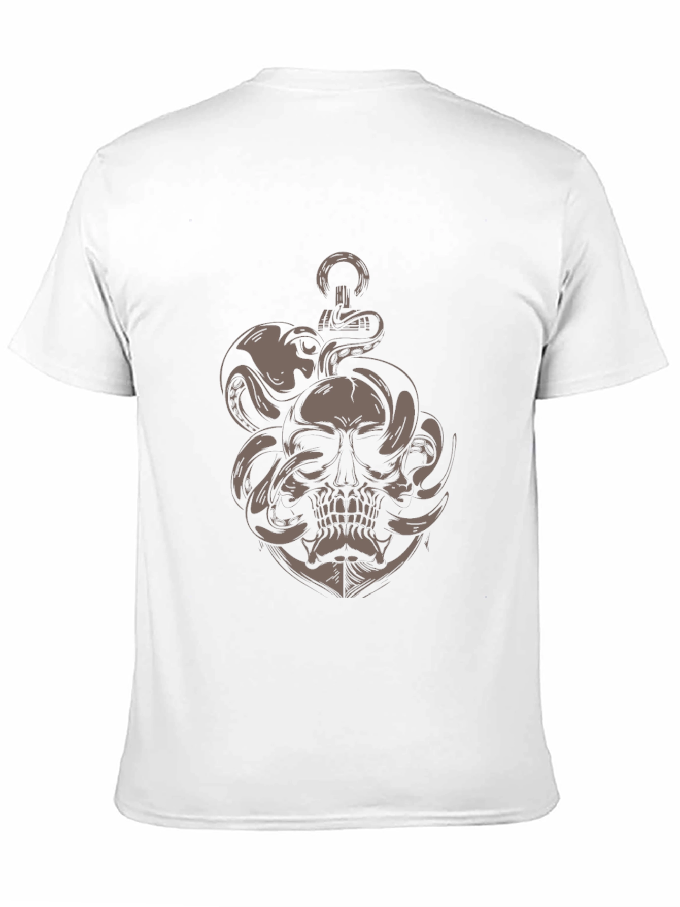 Skull Octopus Anchor Graphic Tee