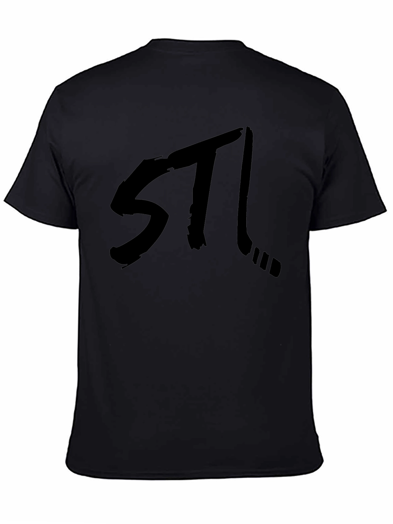 STL Hockey Black Graphic Tee - Stylish Fan Apparel