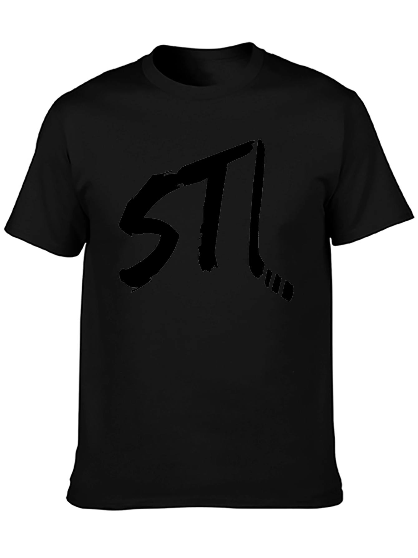 STL Hockey Black Graphic Tee - Stylish Fan Apparel