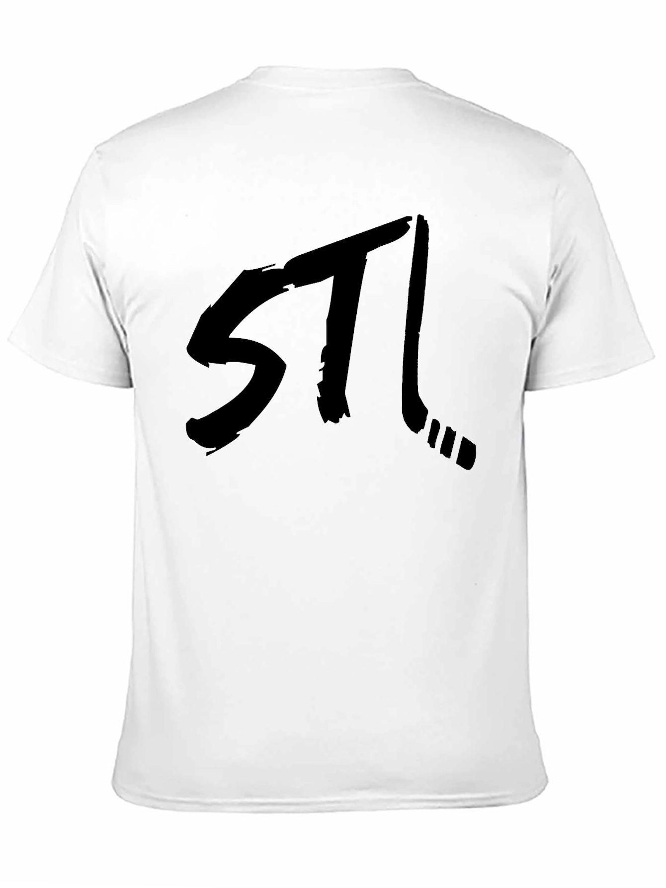 STL Hockey Black Graphic Tee - Stylish Fan Apparel