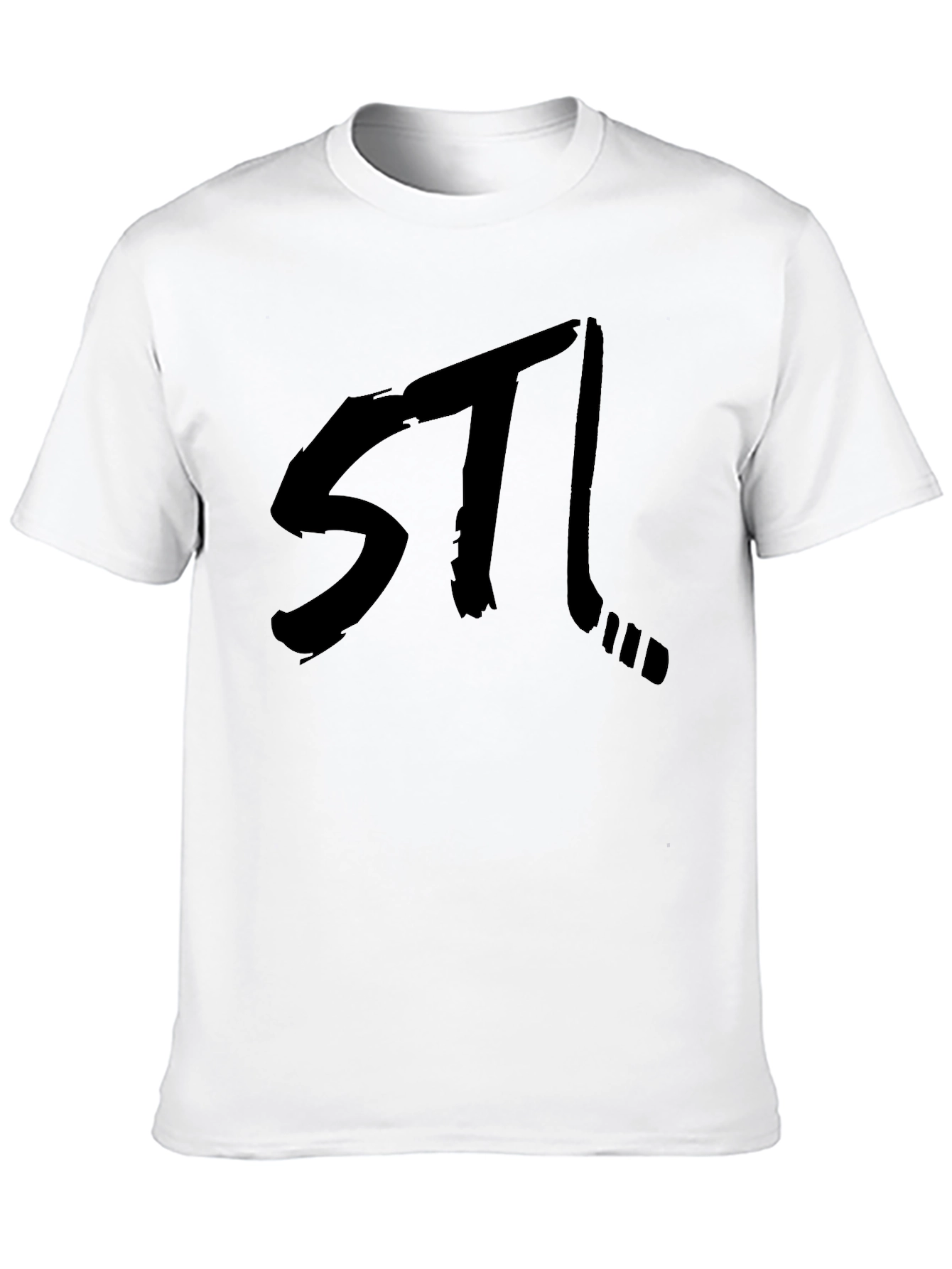 STL Hockey Black Graphic Tee - Stylish Fan Apparel
