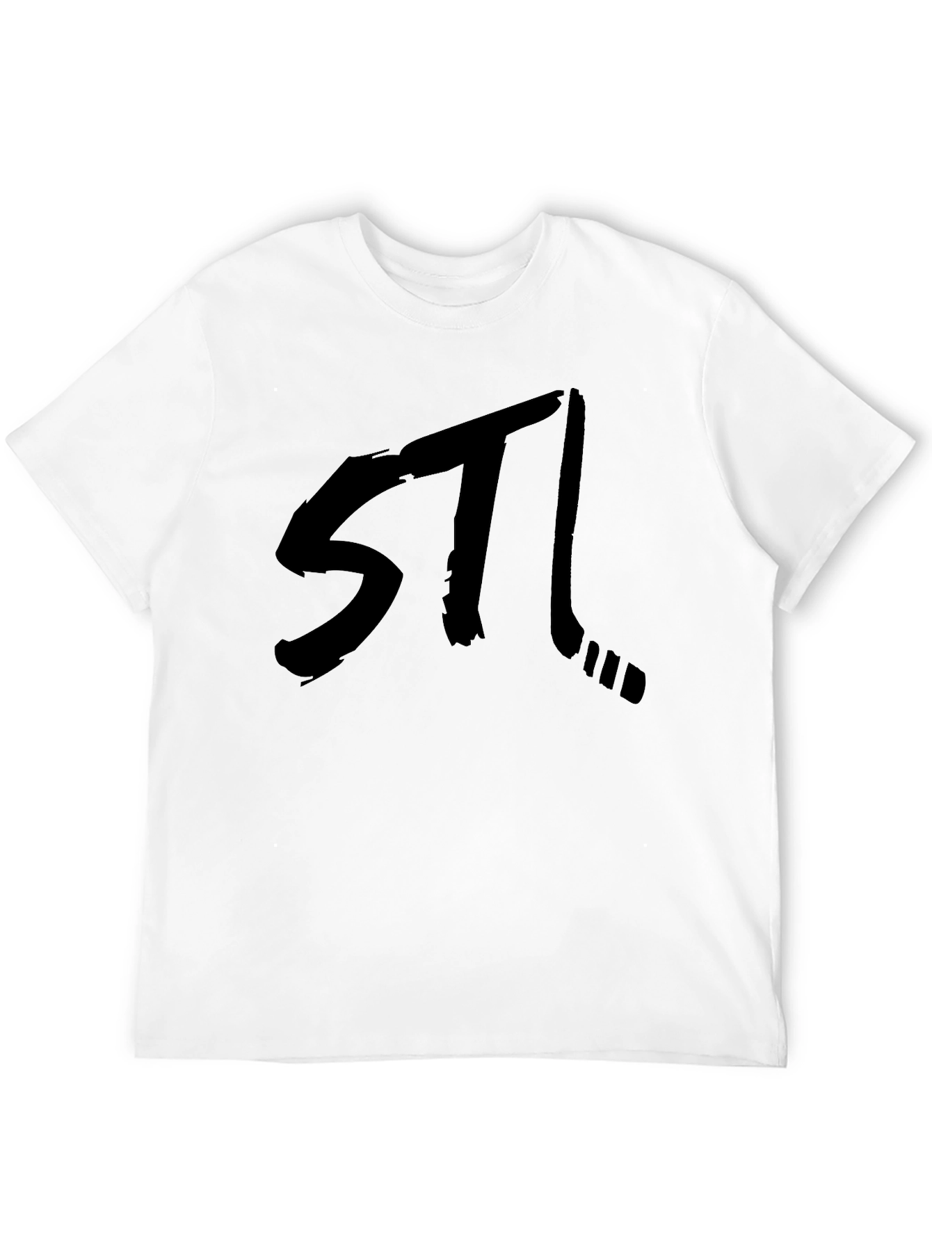 STL Hockey Black Graphic Tee - Stylish Fan Apparel