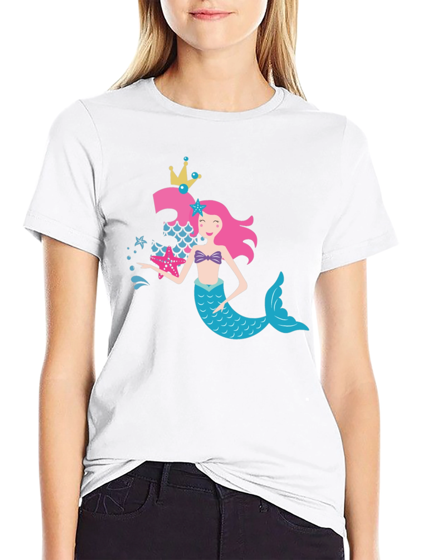 Mermaid Birthday Girl T-Shirt