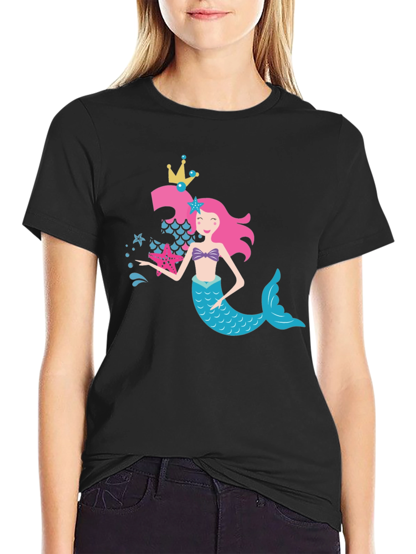 Mermaid Birthday Girl T-Shirt