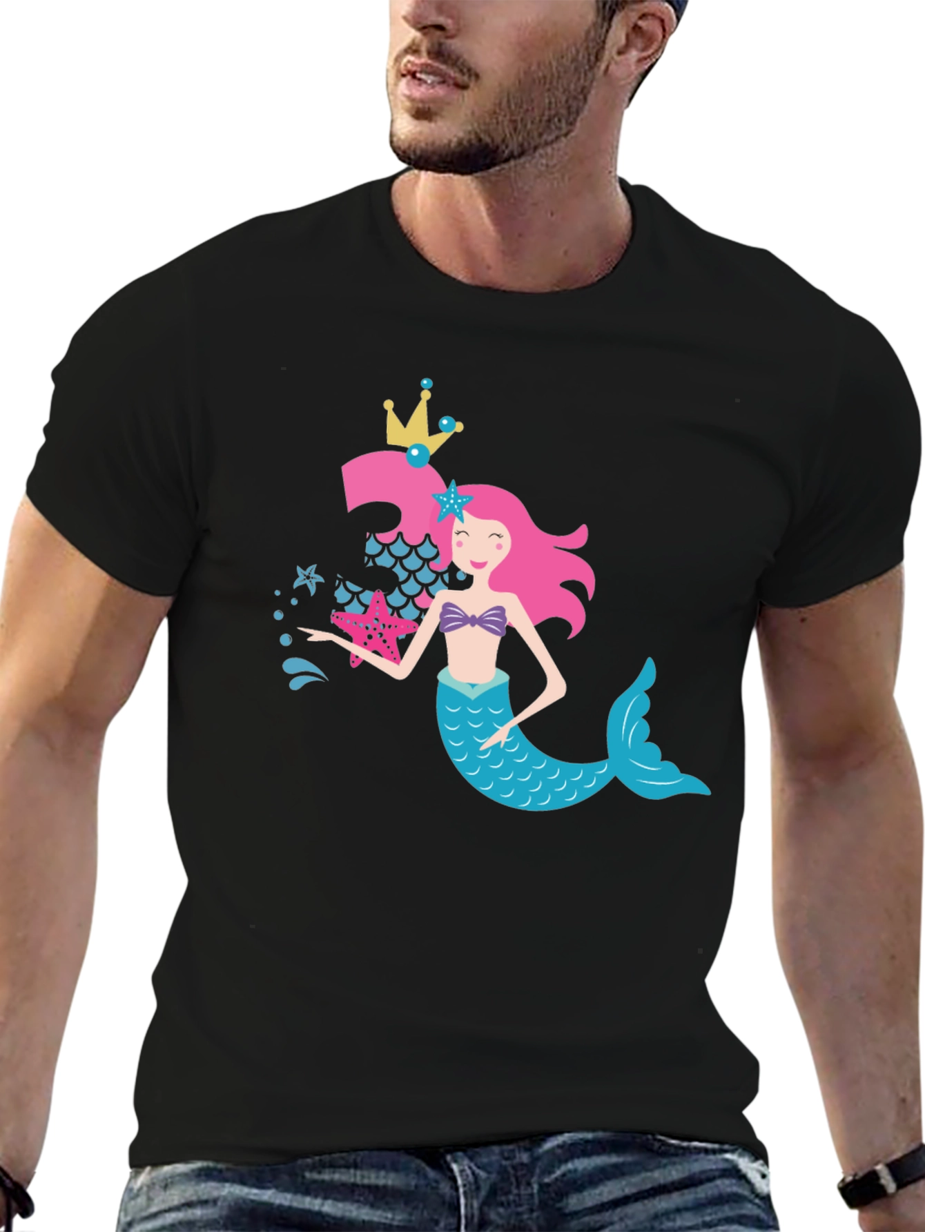 Mermaid Birthday Girl T-Shirt