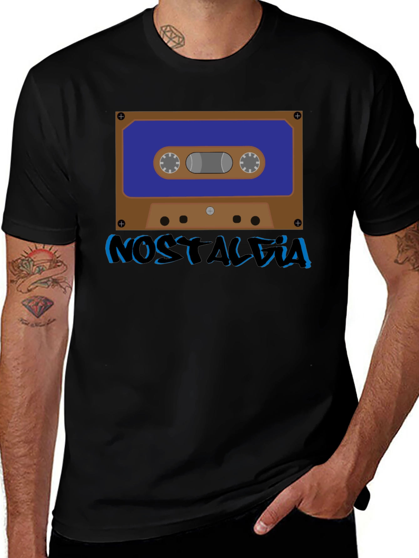 Nostalgia Cassette Tape Graphic T-Shirt