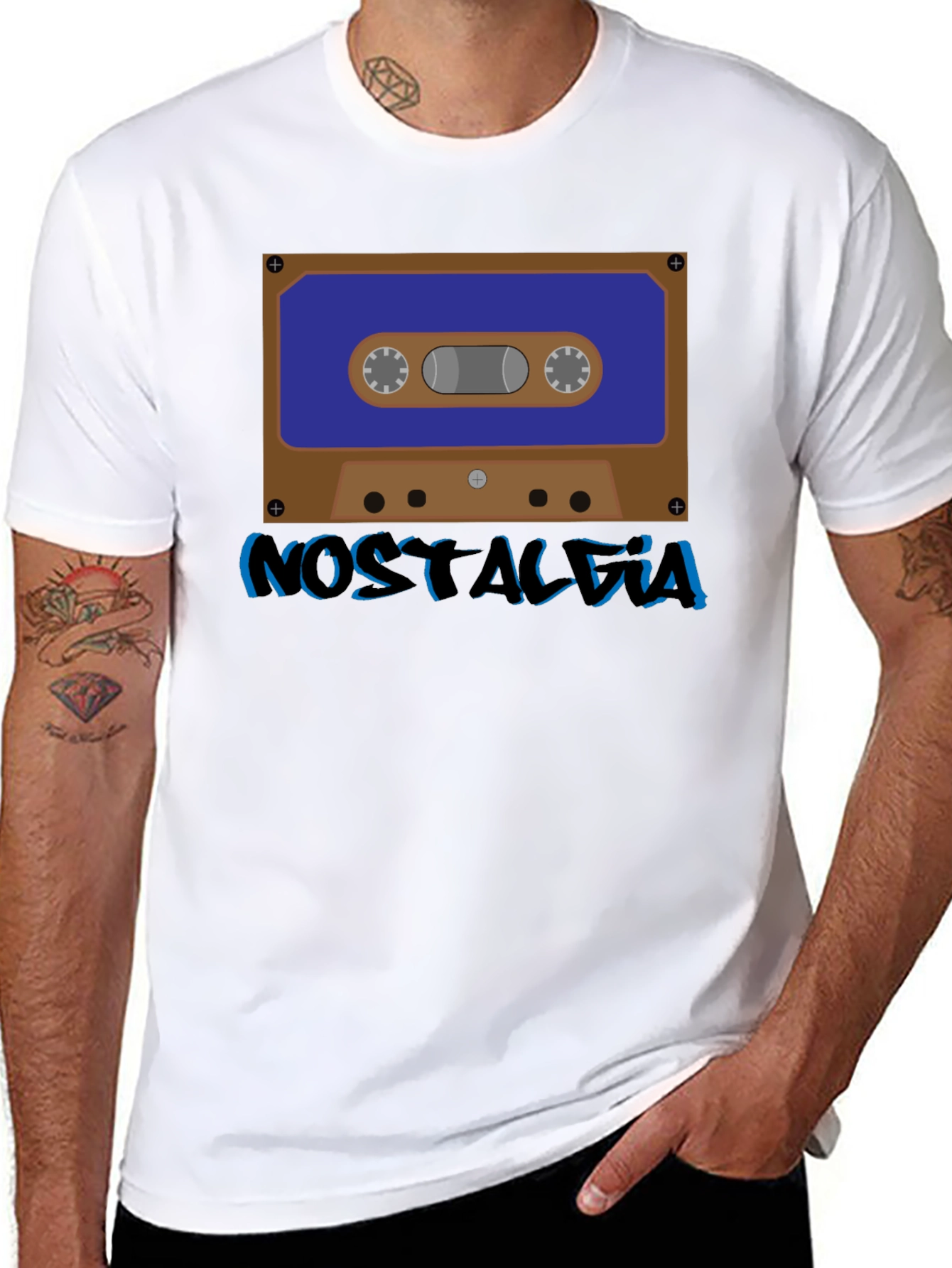 Nostalgia Cassette Tape Graphic T-Shirt