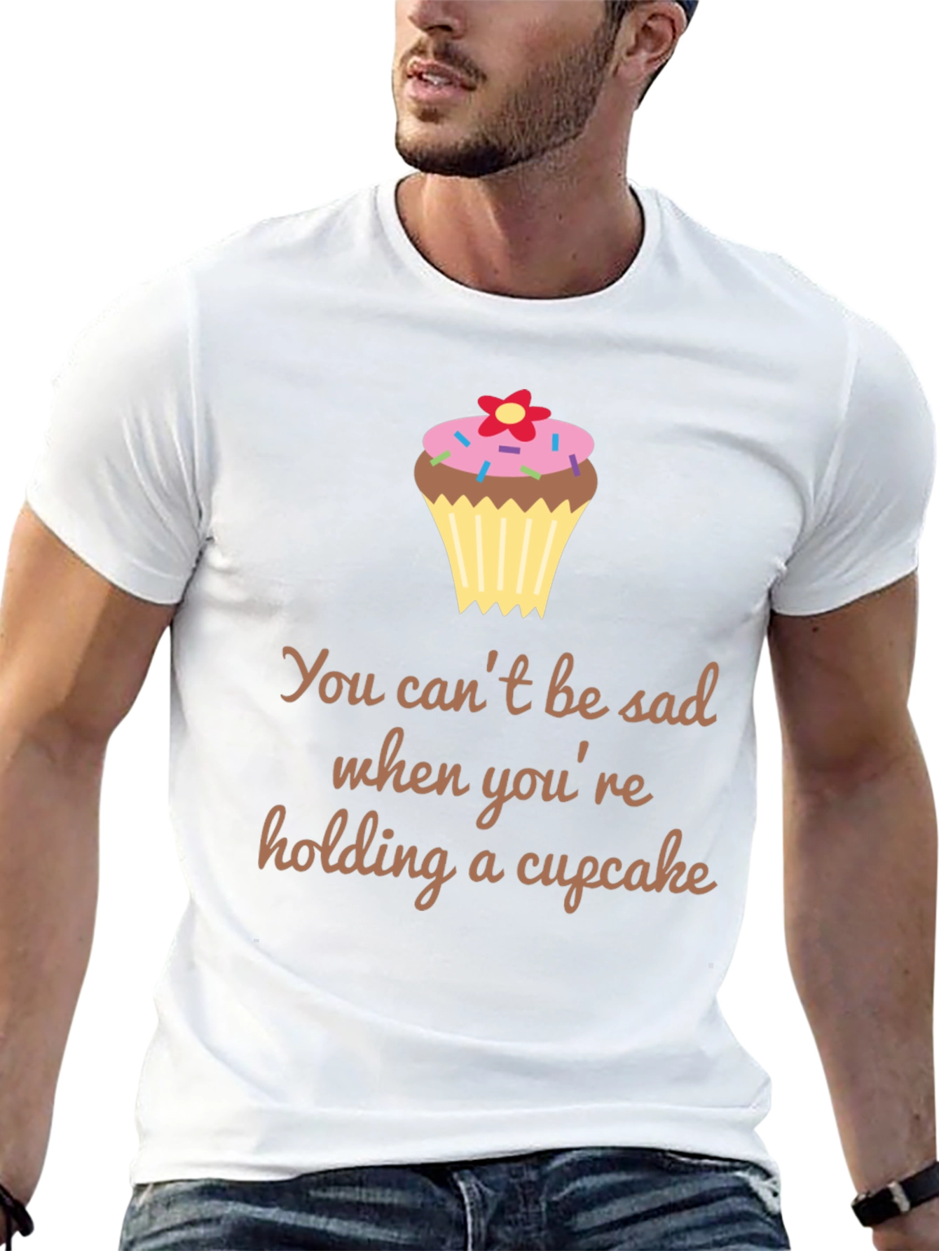 Cupcake Happiness Graphic Tee - Black