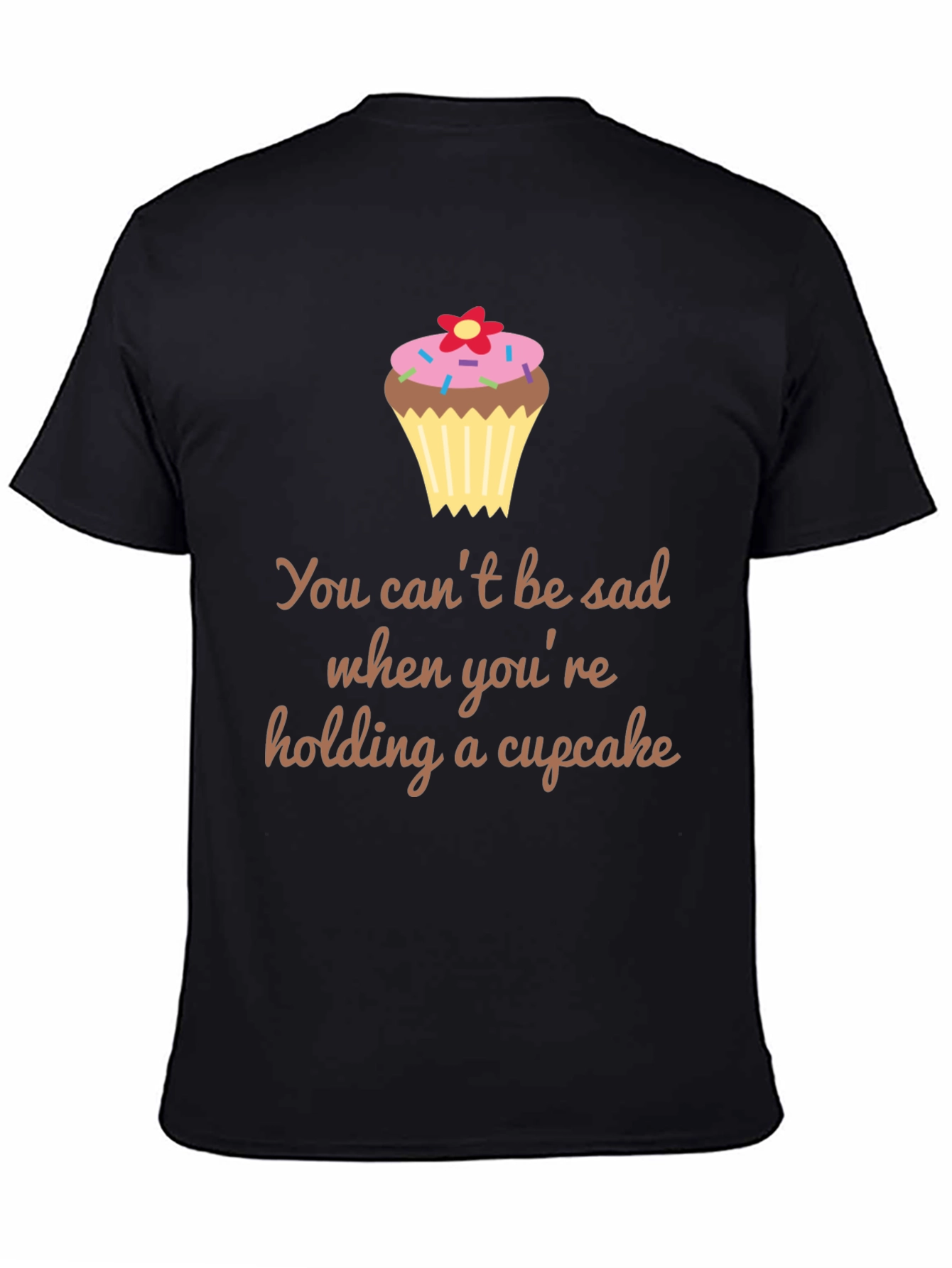 Cupcake Happiness Graphic Tee - Black