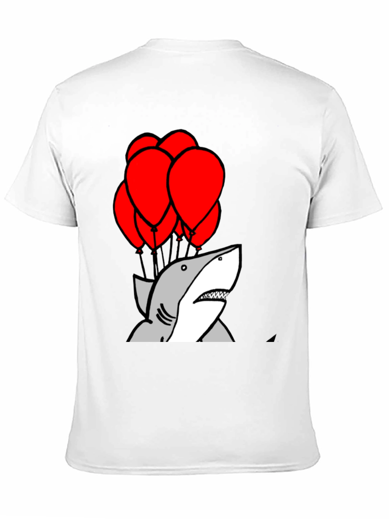 Shark With Balloons Graphic T-Shirt