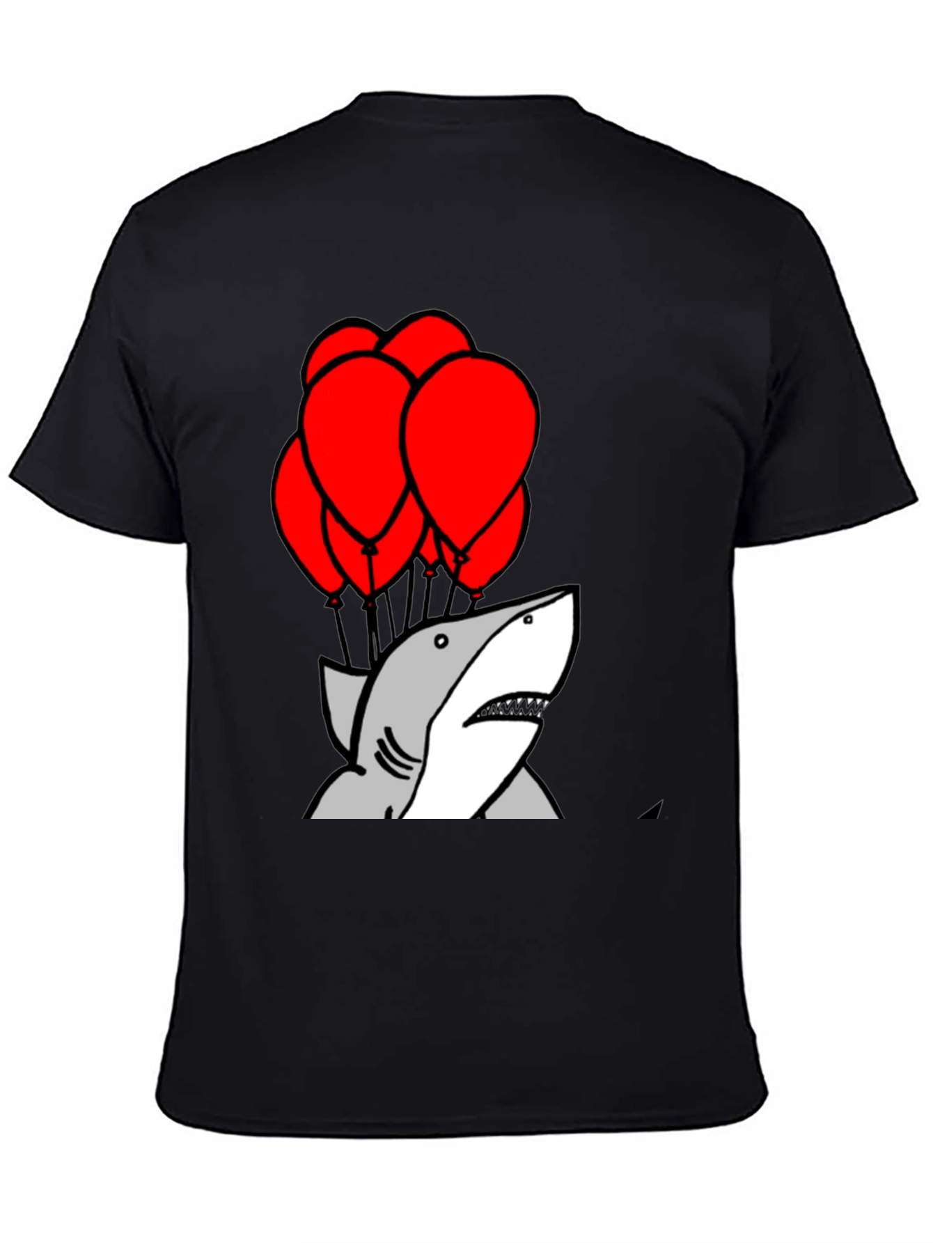 Shark With Balloons Graphic T-Shirt